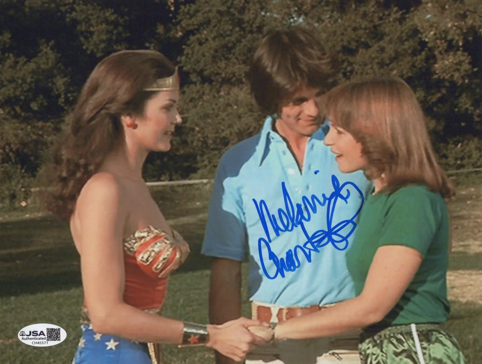 MELANIE CHARTOFF — MELANIE CHARTOFF Signed WONDER WOMAN 8x10 Photo NADIA Autograph JSA COA