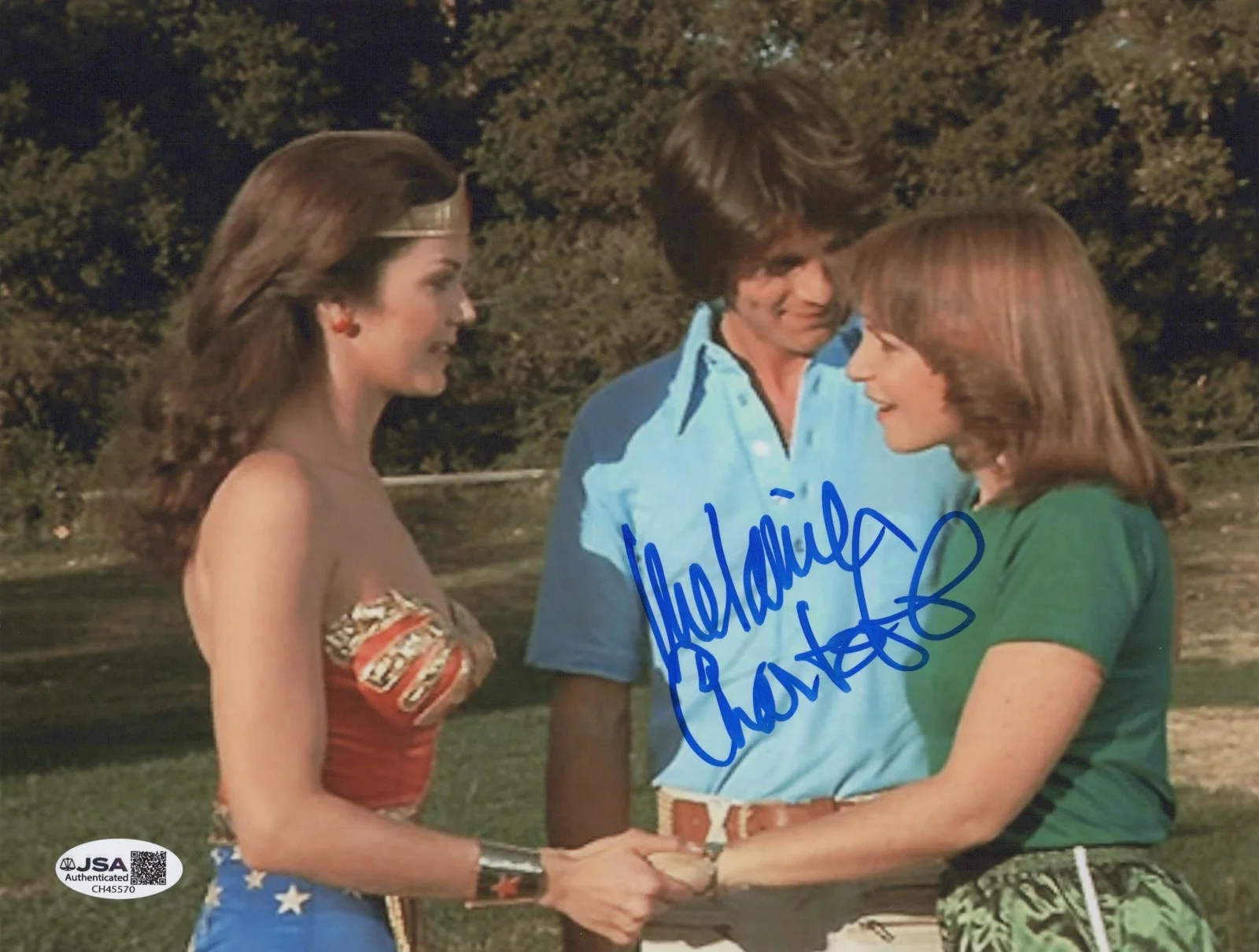 MELANIE CHARTOFF — MELANIE CHARTOFF Signed WONDER WOMAN 8x10 Photo NADIA Autograph JSA COA