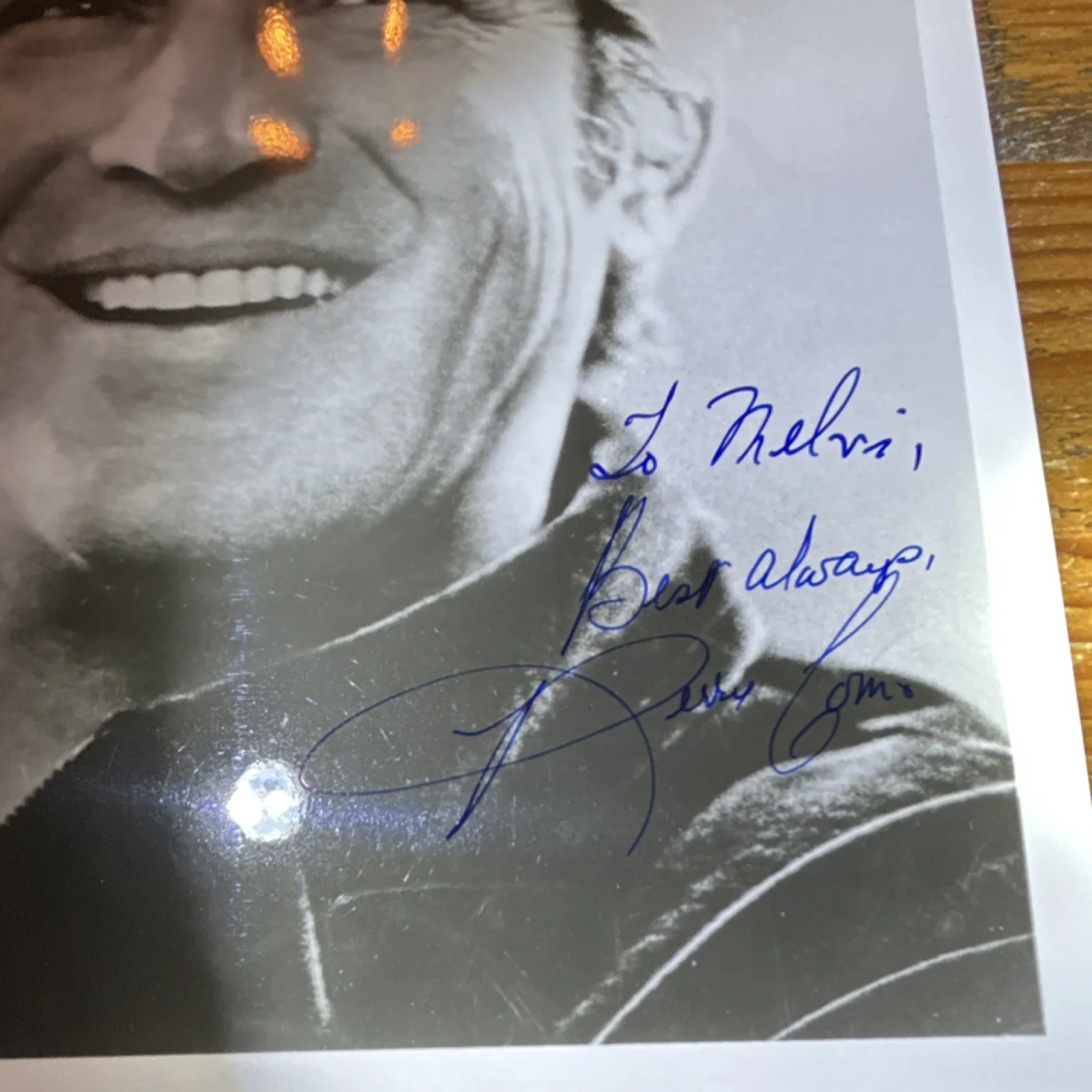 Perry Como Signed 8x10 Photo with Envelope, 1981, Original Autograph, image 2