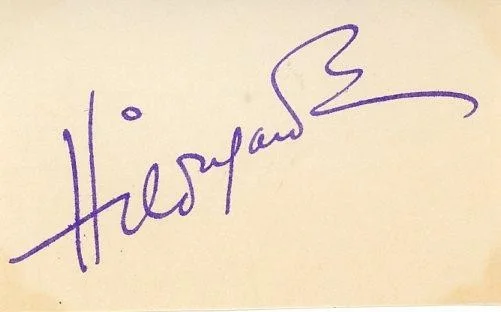 Hildegarde — Hildegarde-Signed Card