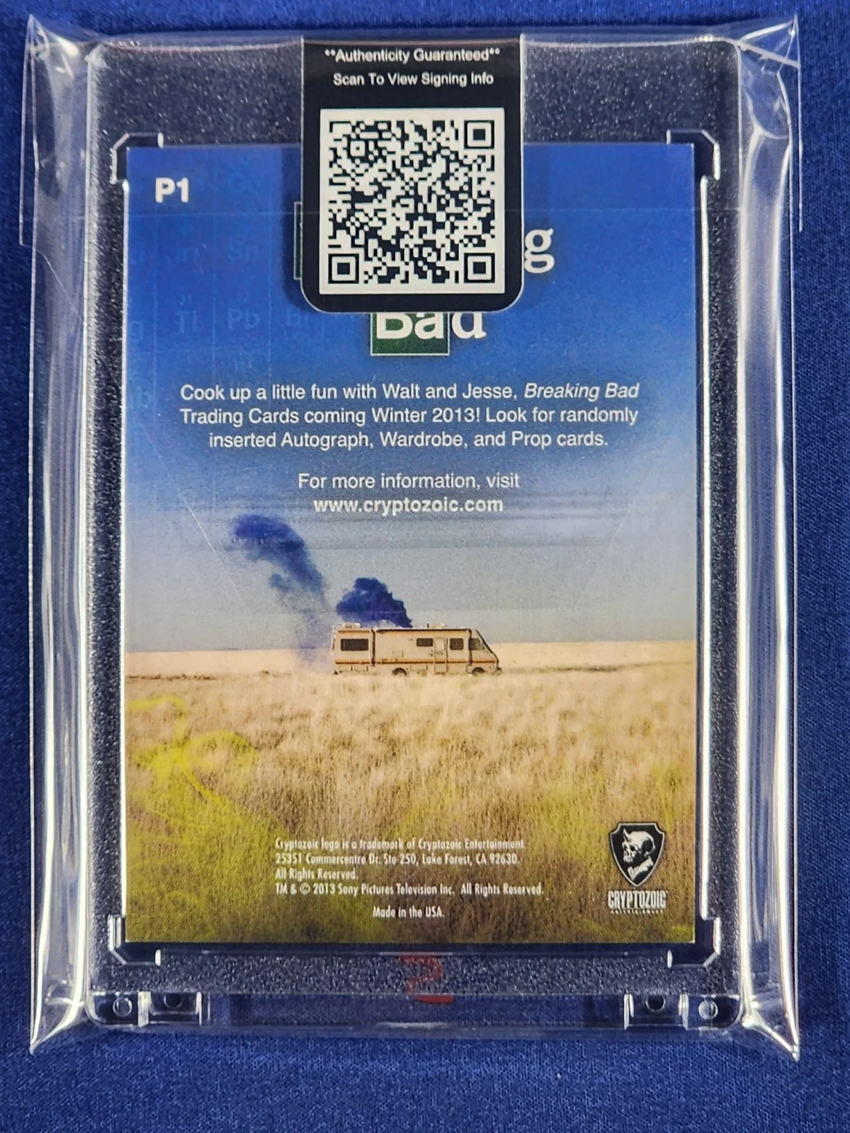 Aaron Paul — Aaron Paul Jesse Pinkman Breaking Bad 2014 Cryptozoic PROMO FINE INK Auto, image 2