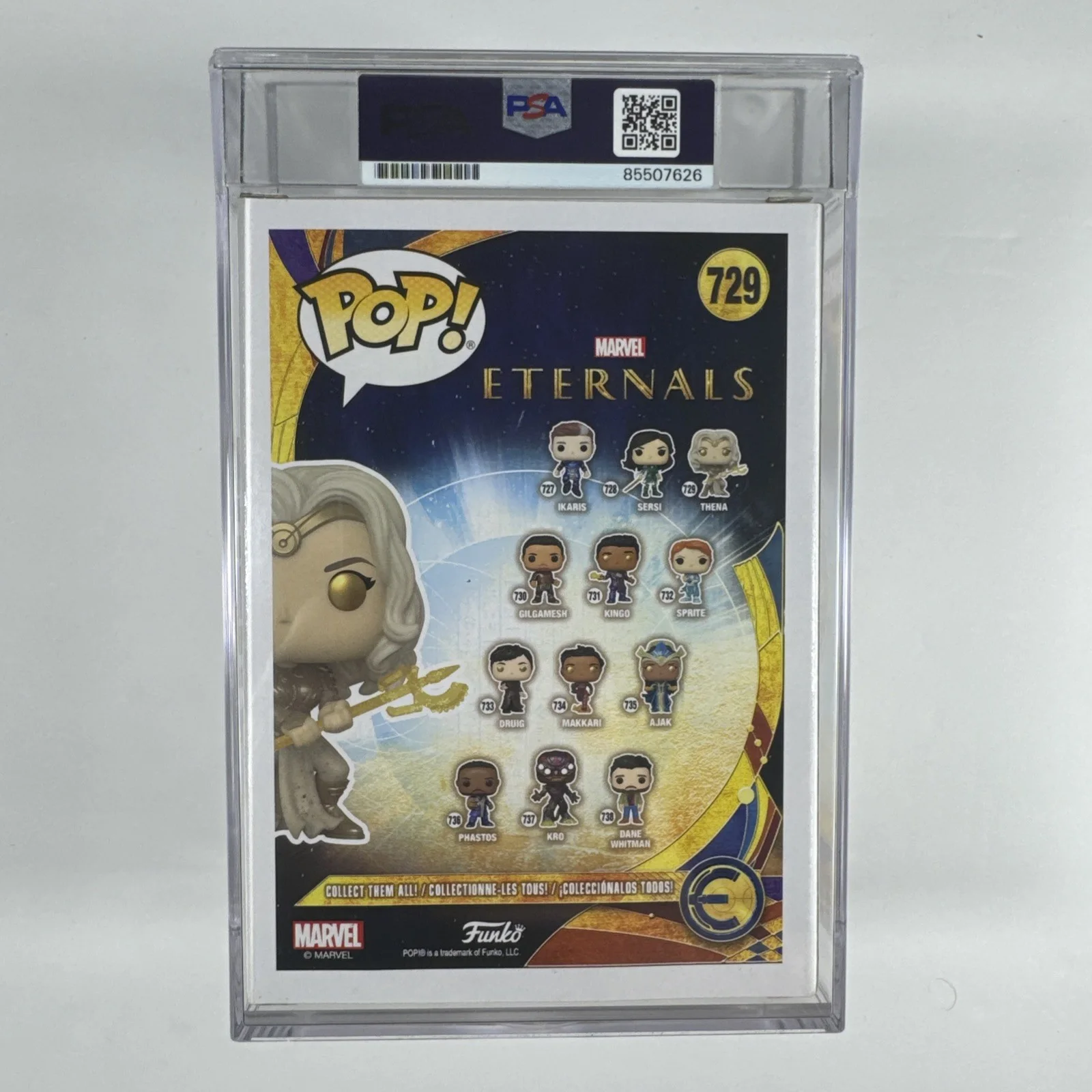Angelina Jolie Signed Autograph Eternals Thena Funko Pop #729 PSA/DNA Authentic, image 2
