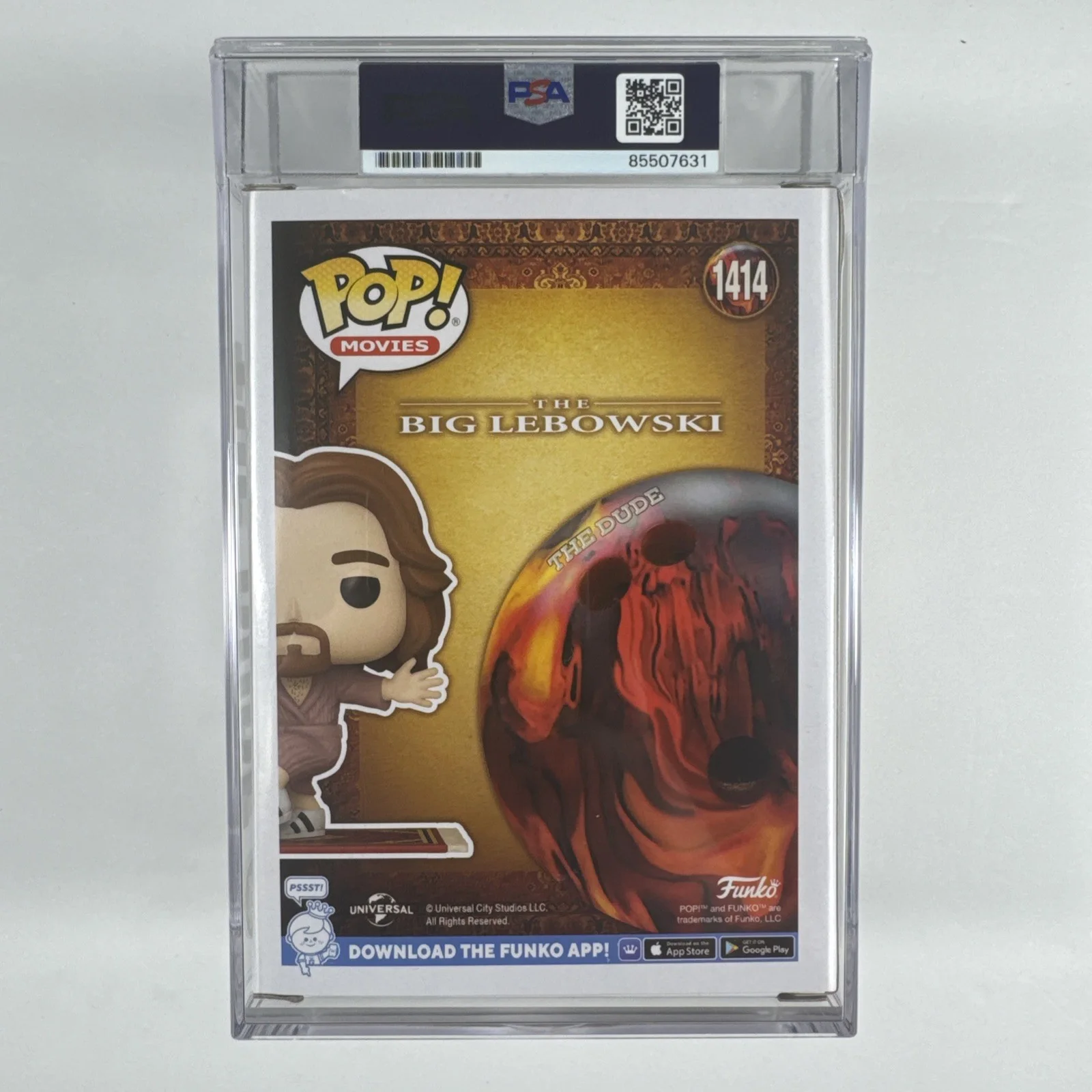 Jeff Bridges — Jeff Bridges Signed Autograph The Dude Funko Pop #1414 PSA/DNA 10 Gem Mt Auto, изображение 2
