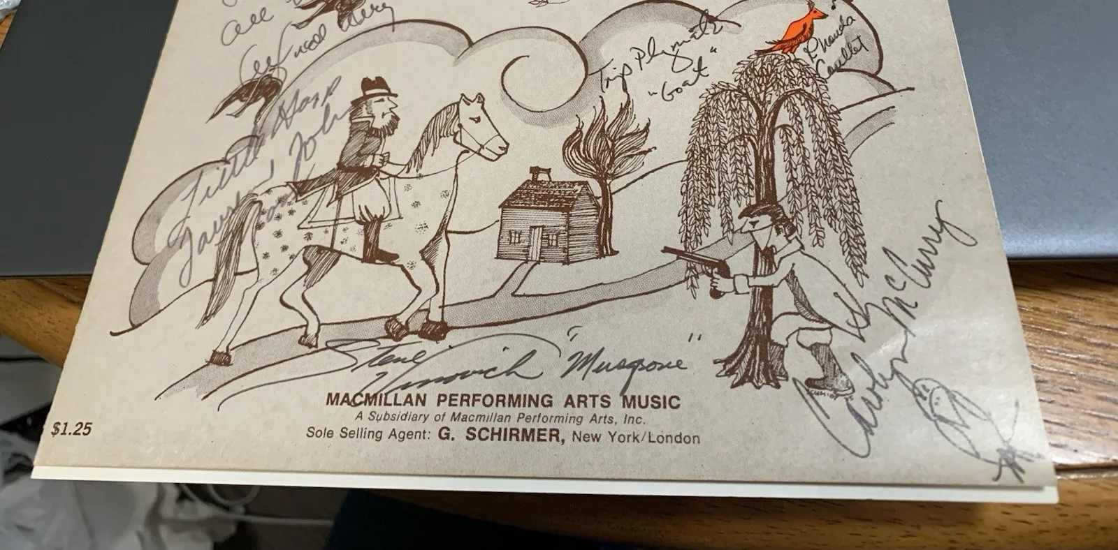 RARE 1 of a Kind 1976 The Robber Bridegroom Biltmore Theatre Sheet Music SIGNED, изображение 4