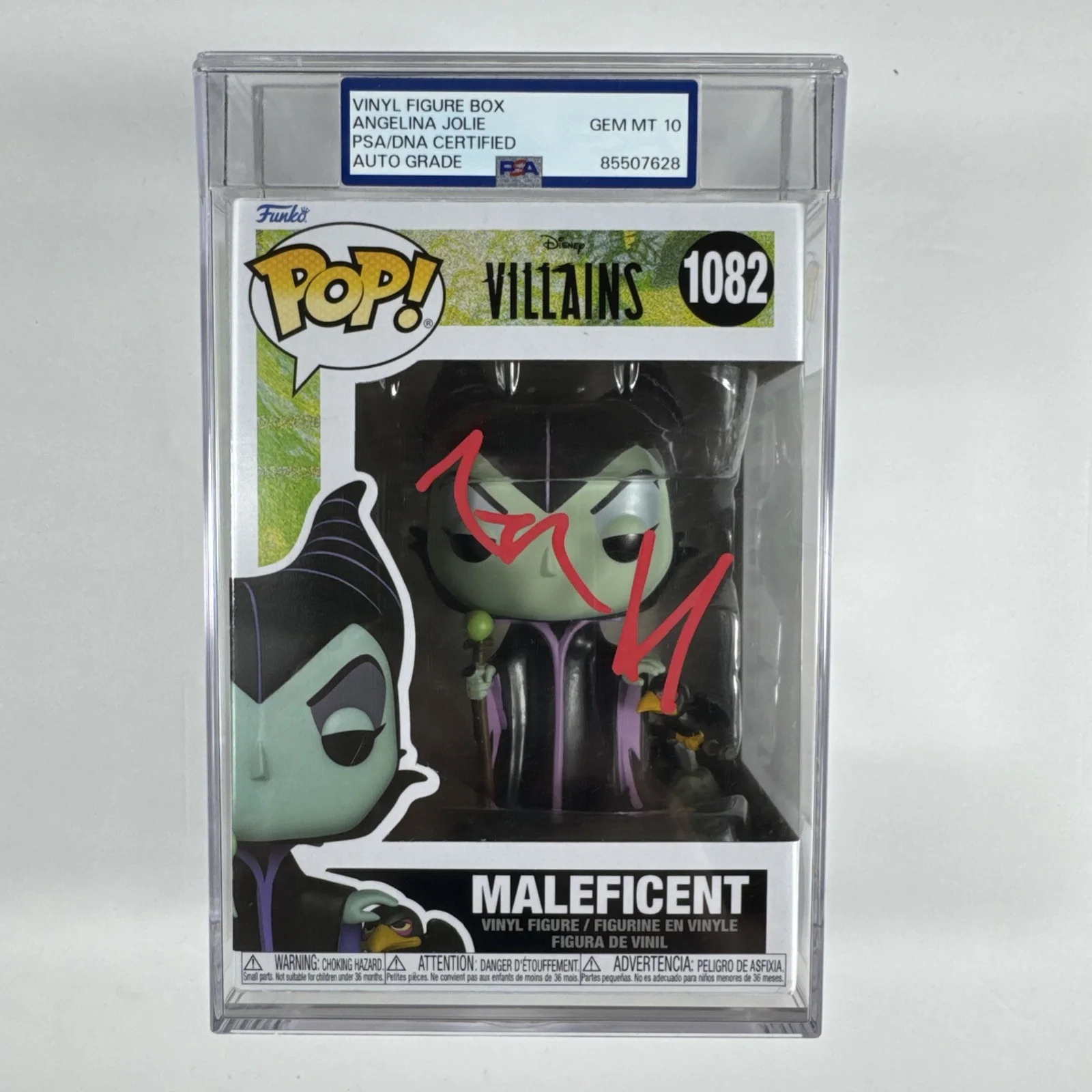 Angelina Jolie — Angelina Jolie Signed Maleficent Funko Pop Disney 1082 PSA/DNA 10 Gem Mt Auto