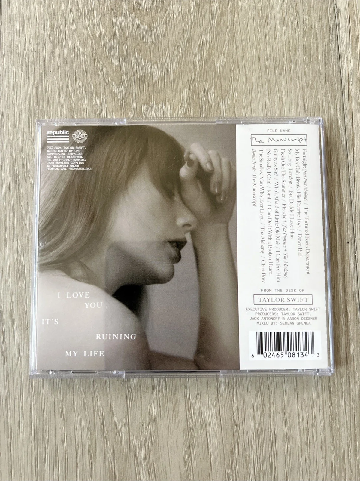Taylor Swift - The Tortured Poets Department CD + Hand Signed Photo, image 3