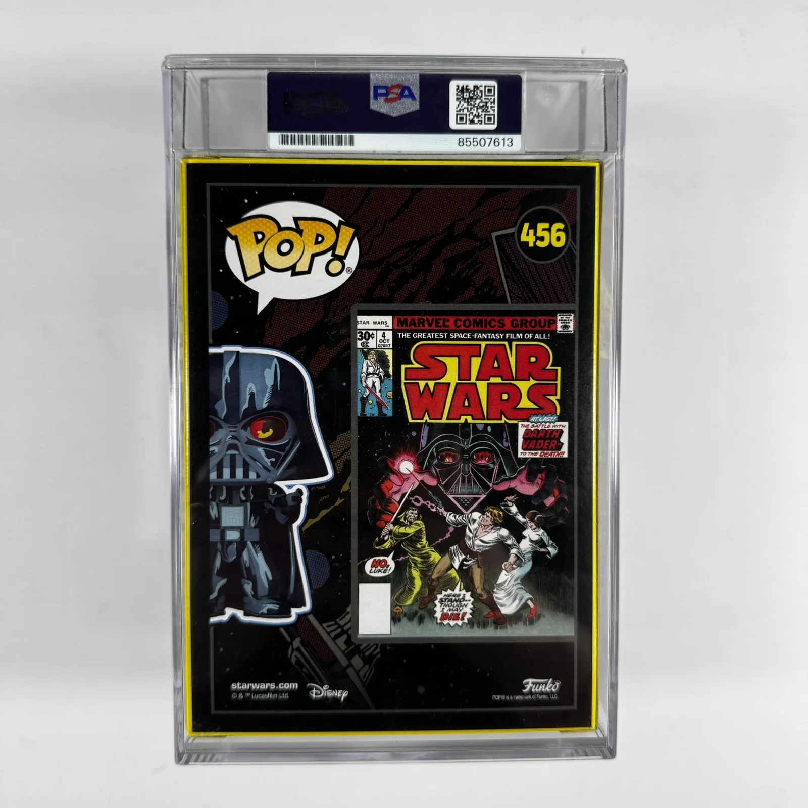 Hayden Christensen Signed Darth Vader Funko Pop 456 Encap PSA/DNA 10 Gem Mt Auto, изображение 2