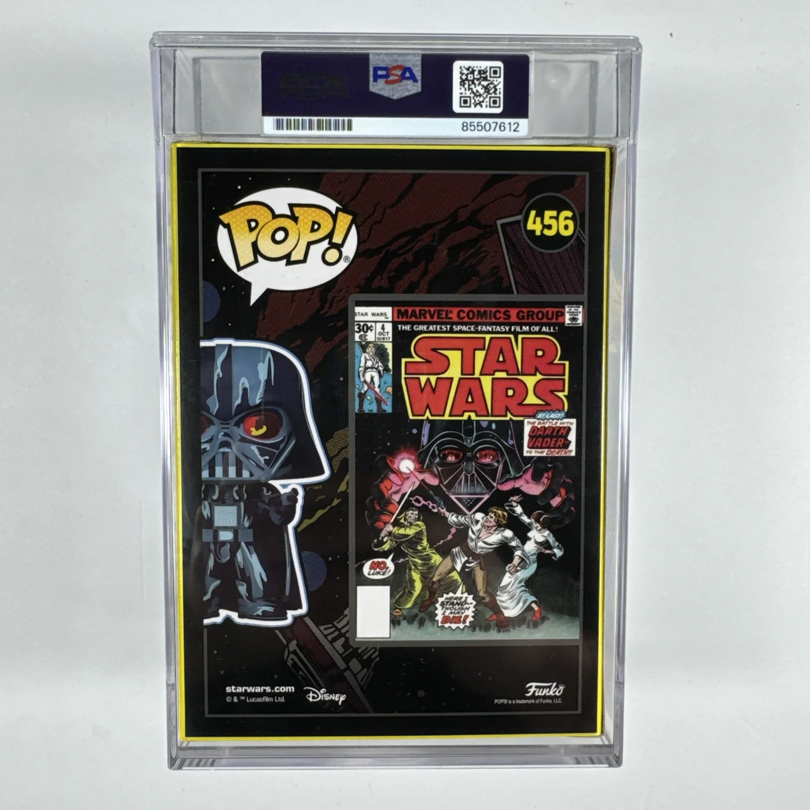 Hayden Christensen Signed Darth Vader Funko Pop 456 Encap PSA/DNA 10 Gem Mt Auto, изображение 2
