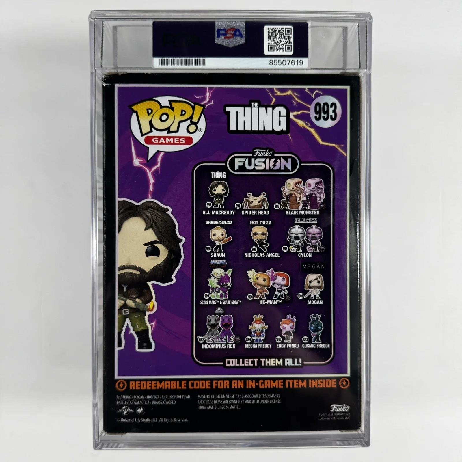 Kurt Russell — Kurt Russell Signed The Thing R.J. MacReady Funko Pop #993 PSA GEM MINT 10 AUTO, изображение 2