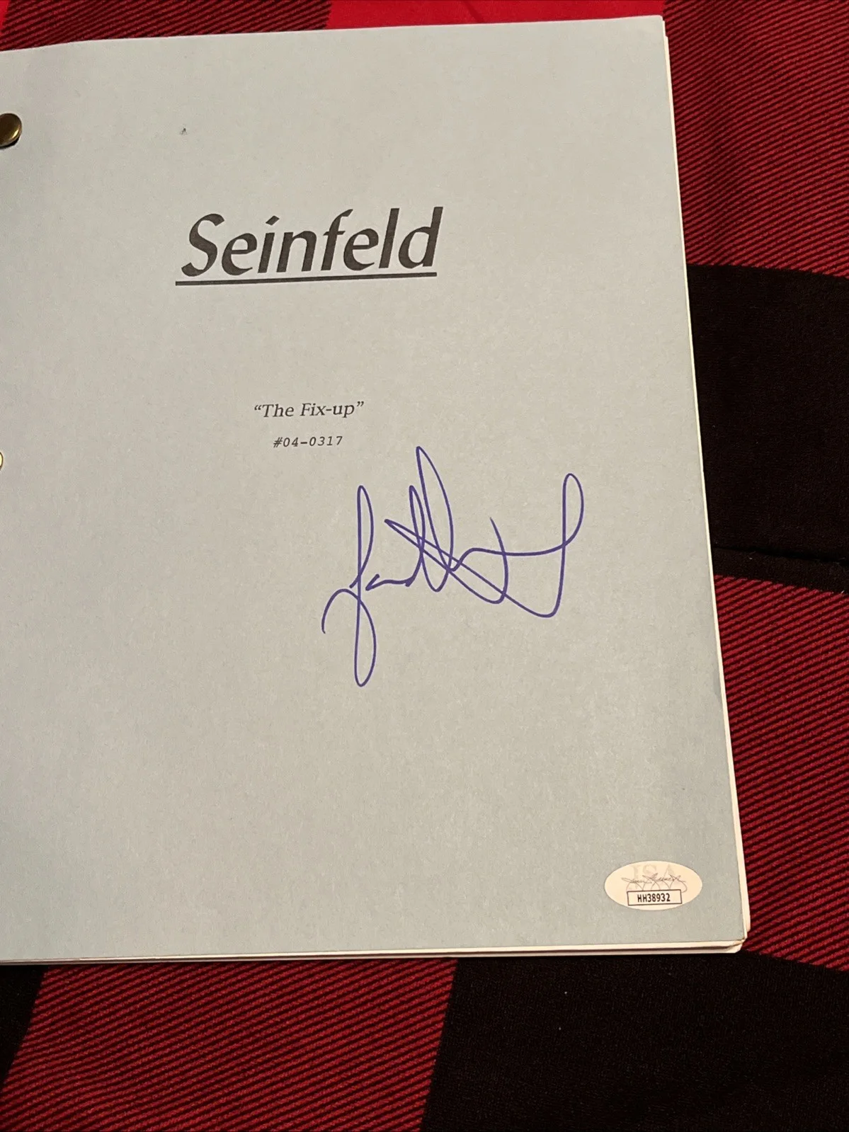 Jason Alexander — SEINFELD JASON ALEXANDER SIGNED AUTOGRAPHED MOVIE SCRIPT JSA COA THE FIX UP, image 2