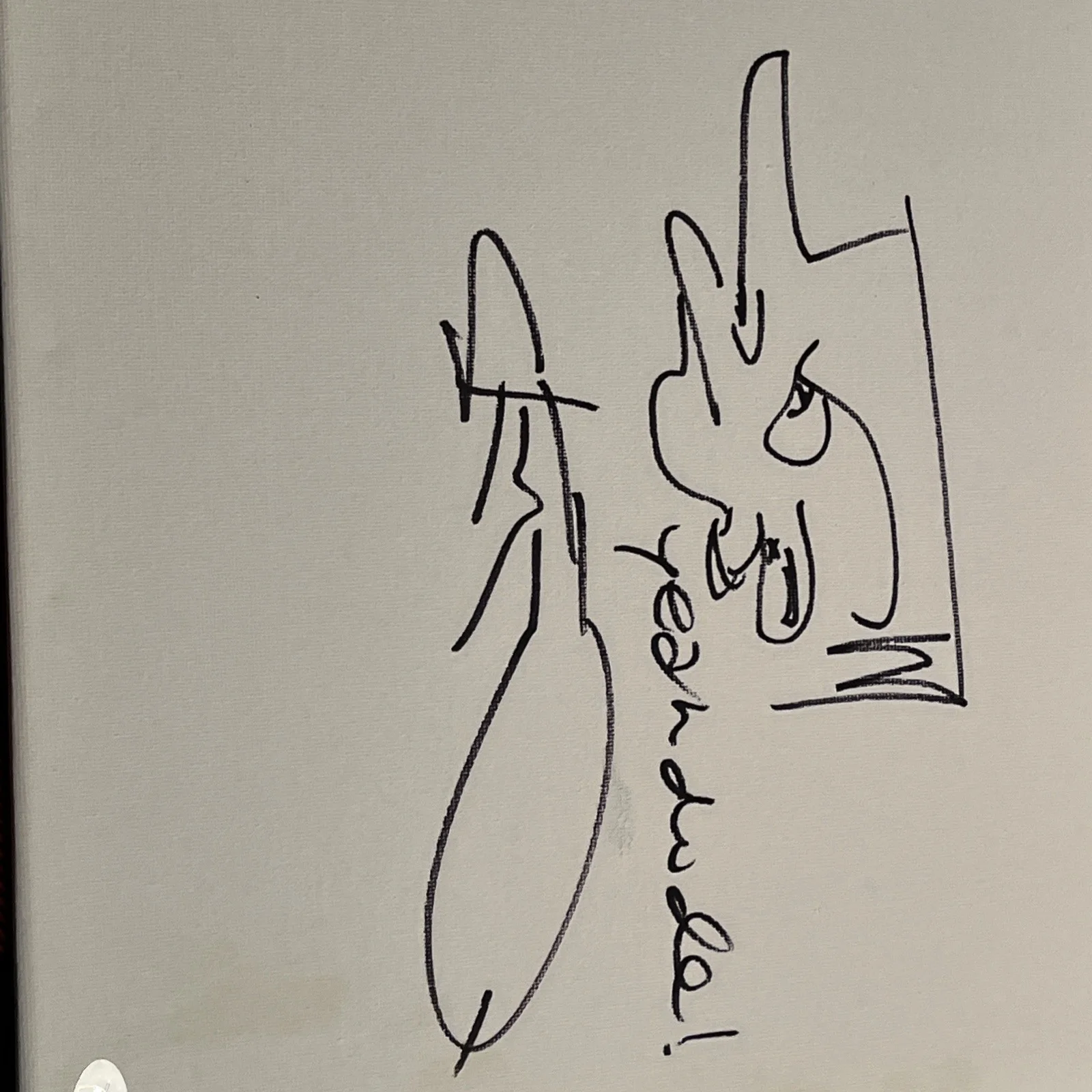 Steve O — COMEDIAN ACTOR STEVE O SIGNED AUTOGRAPHED SKETCH JSA COA JACKASS RARE, image 2