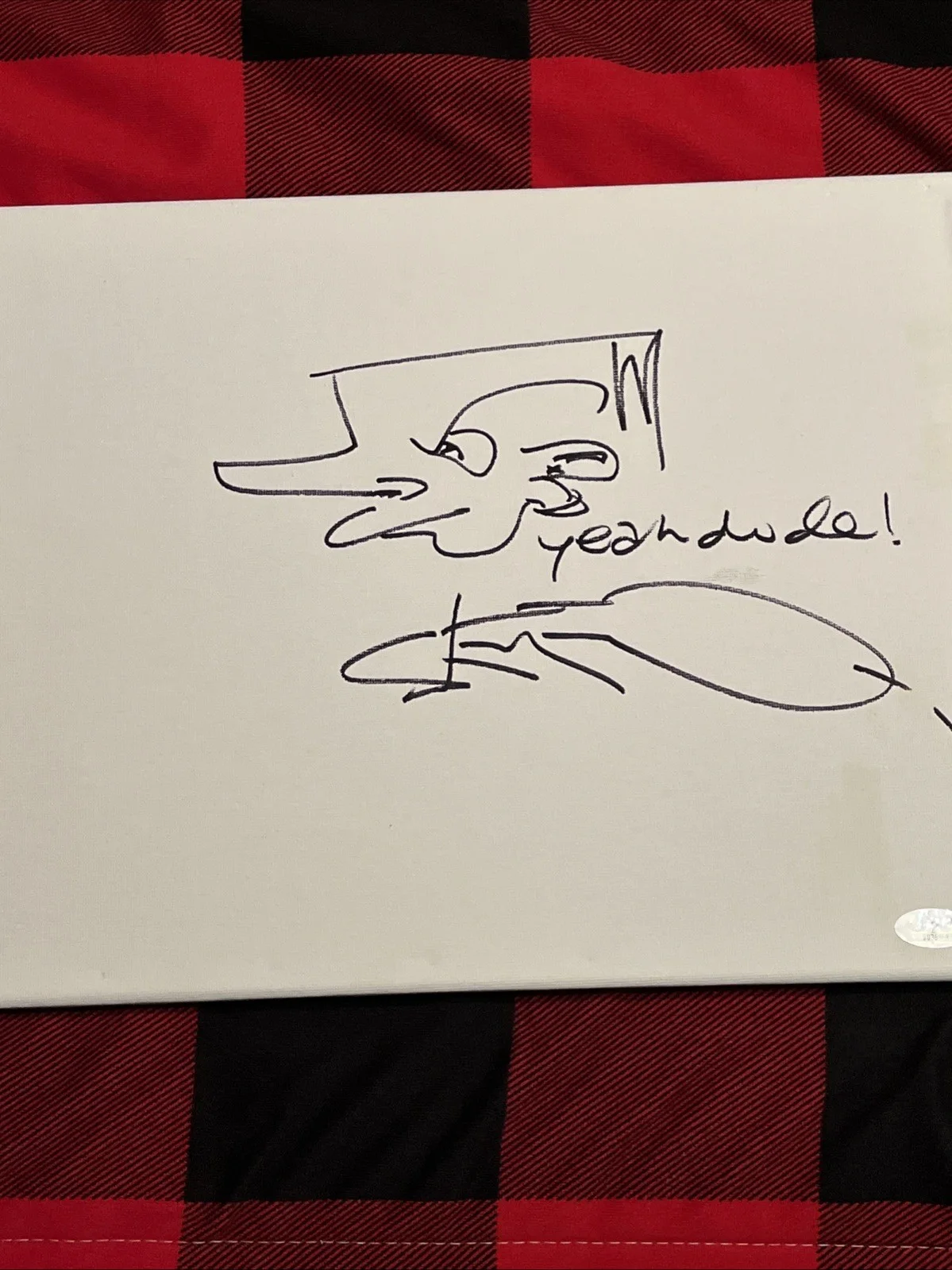 Steve O — COMEDIAN ACTOR STEVE O SIGNED AUTOGRAPHED SKETCH JSA COA JACKASS RARE, image 4