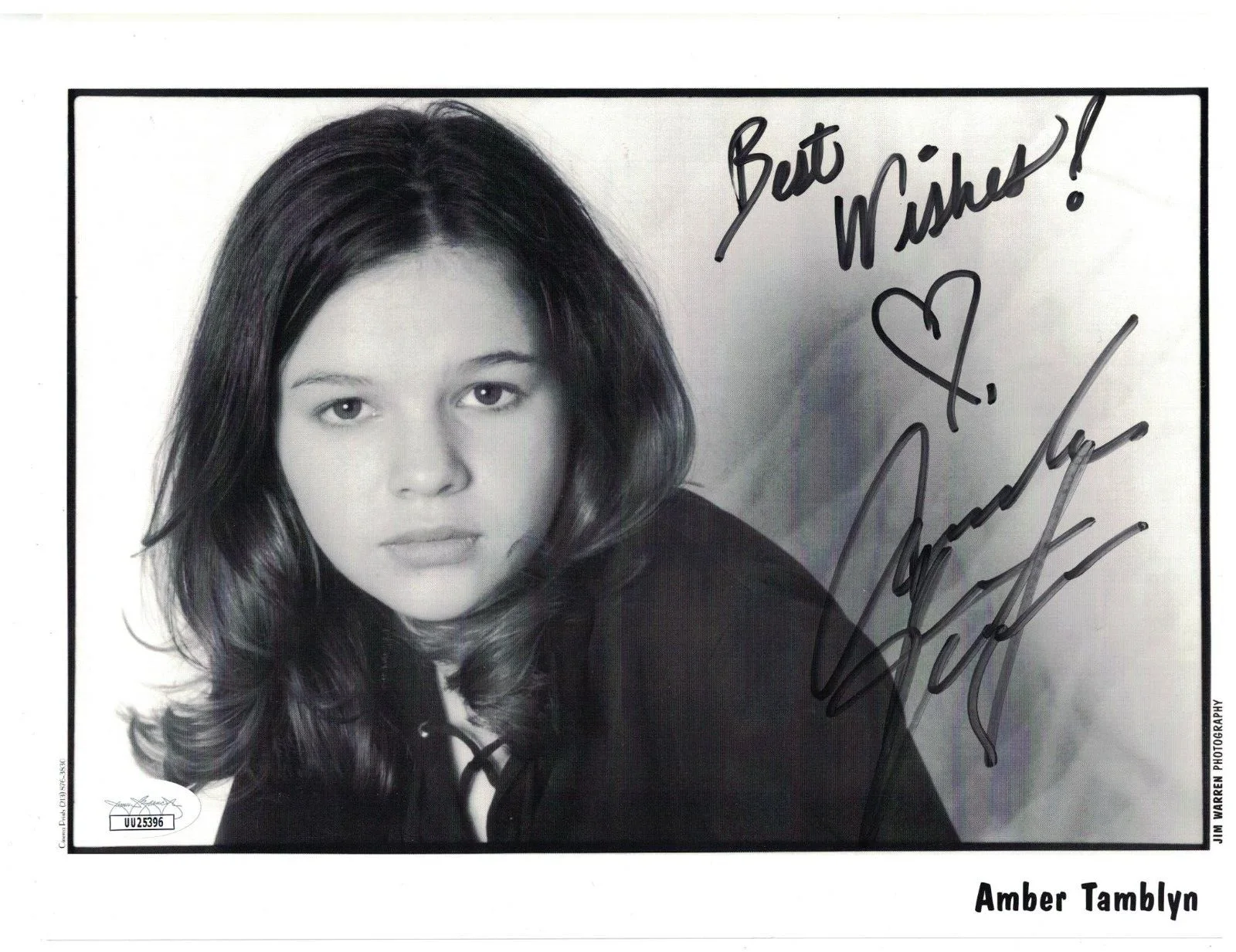 Amber Tamblyn — AMBER TAMBLYN JSA Autographed 8X10 Joan Of Arcadia FREE SHIPPING! JSA not PSA