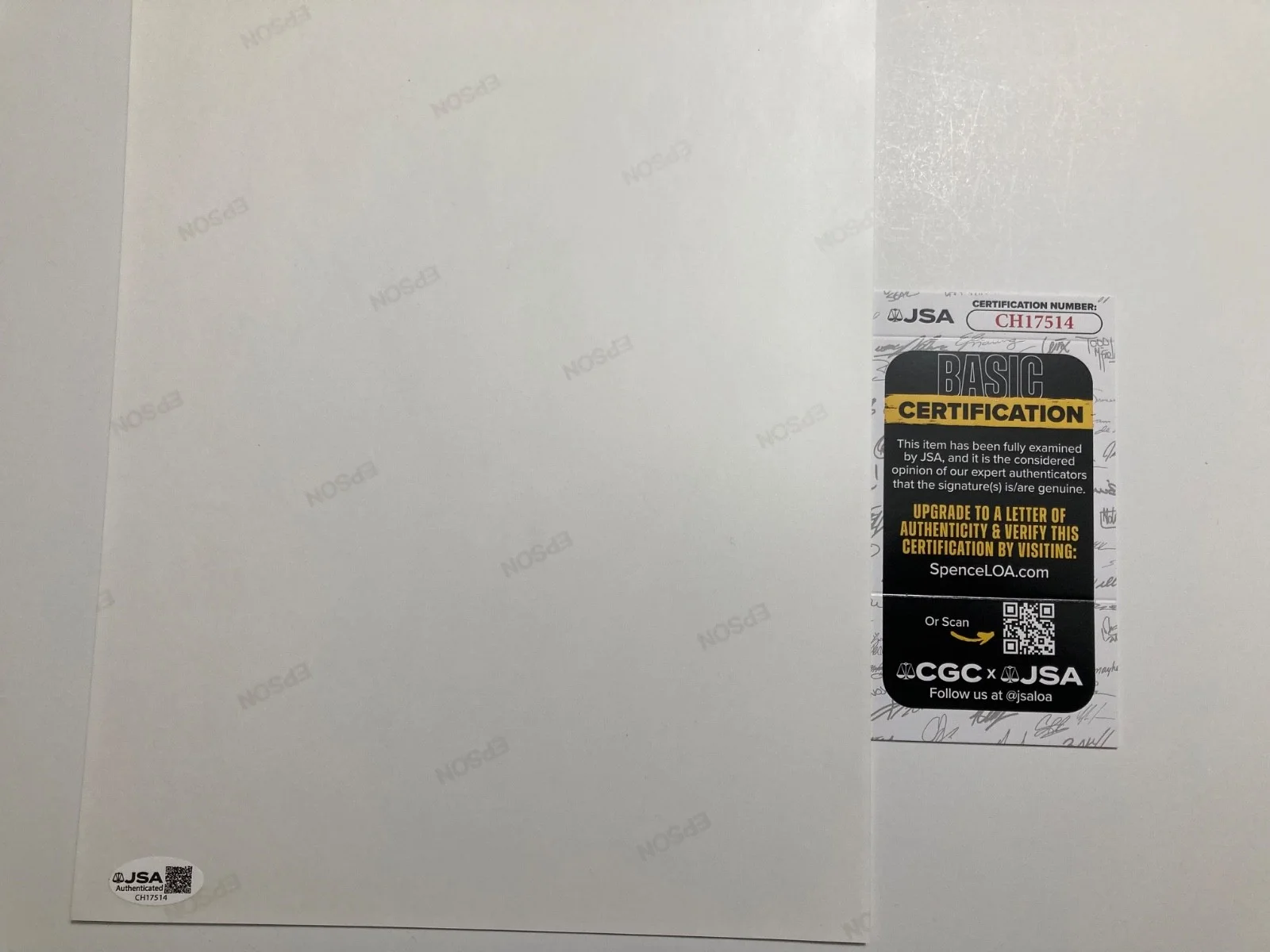 LINDA EVANS — LINDA EVANS signed 8.5x11 photo "THE BIG VALLEY", "DYNASTY" JSA#CH17514, image 2
