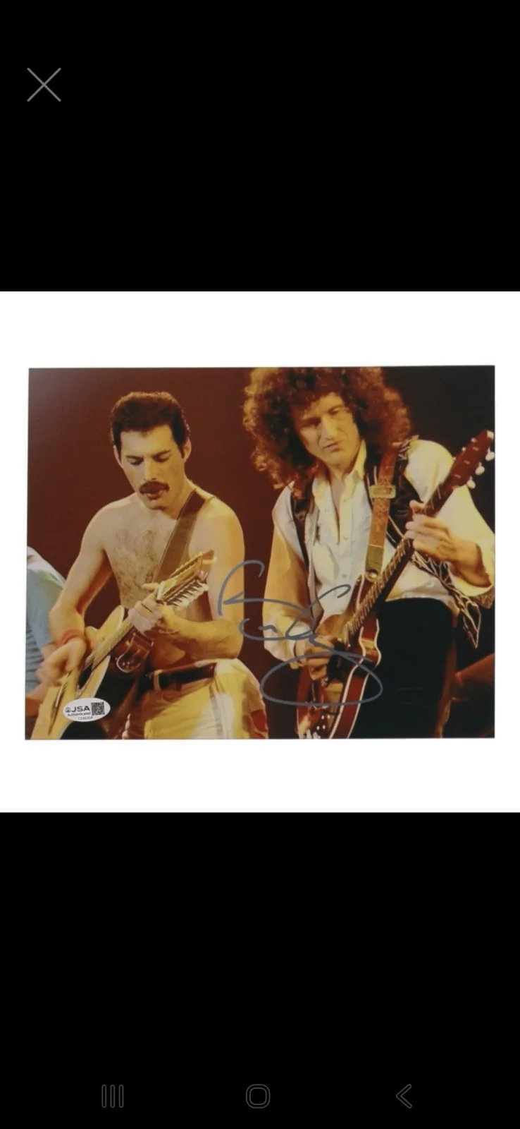 Queen Brian MAY SIGNED 8X10 PHOTO JSA CERT Freddie Mercury, image 3