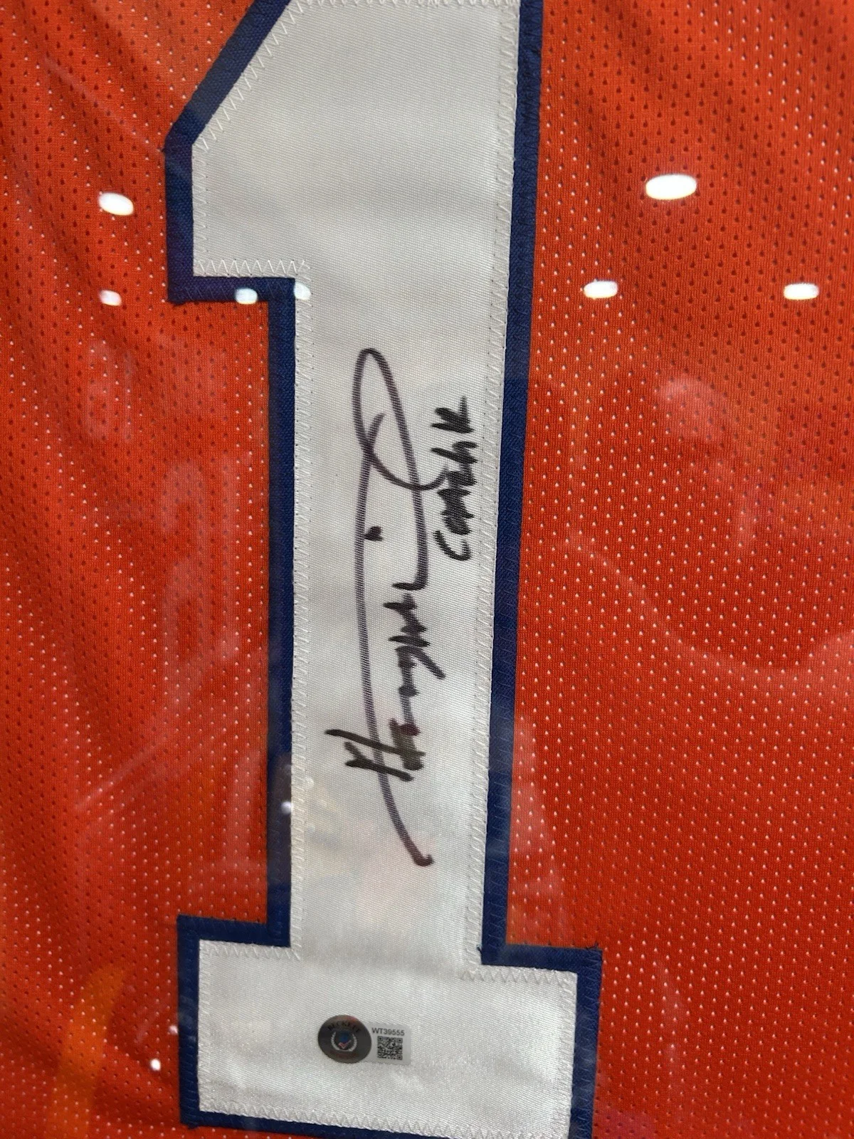 Henry, Winkler, Coach Klein Autographed Framed Jersey, image 2