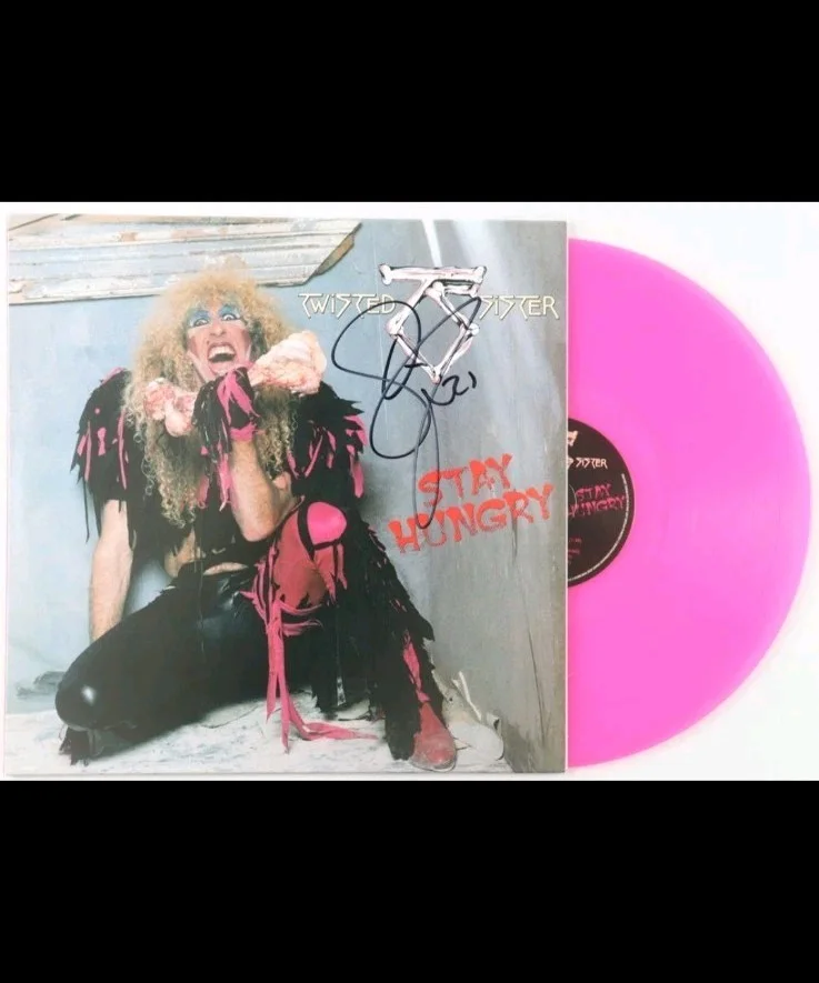 Twisted Sister Dee Snider Signed Stay Hungry Pink Vinyl JSA CERT, изображение 2