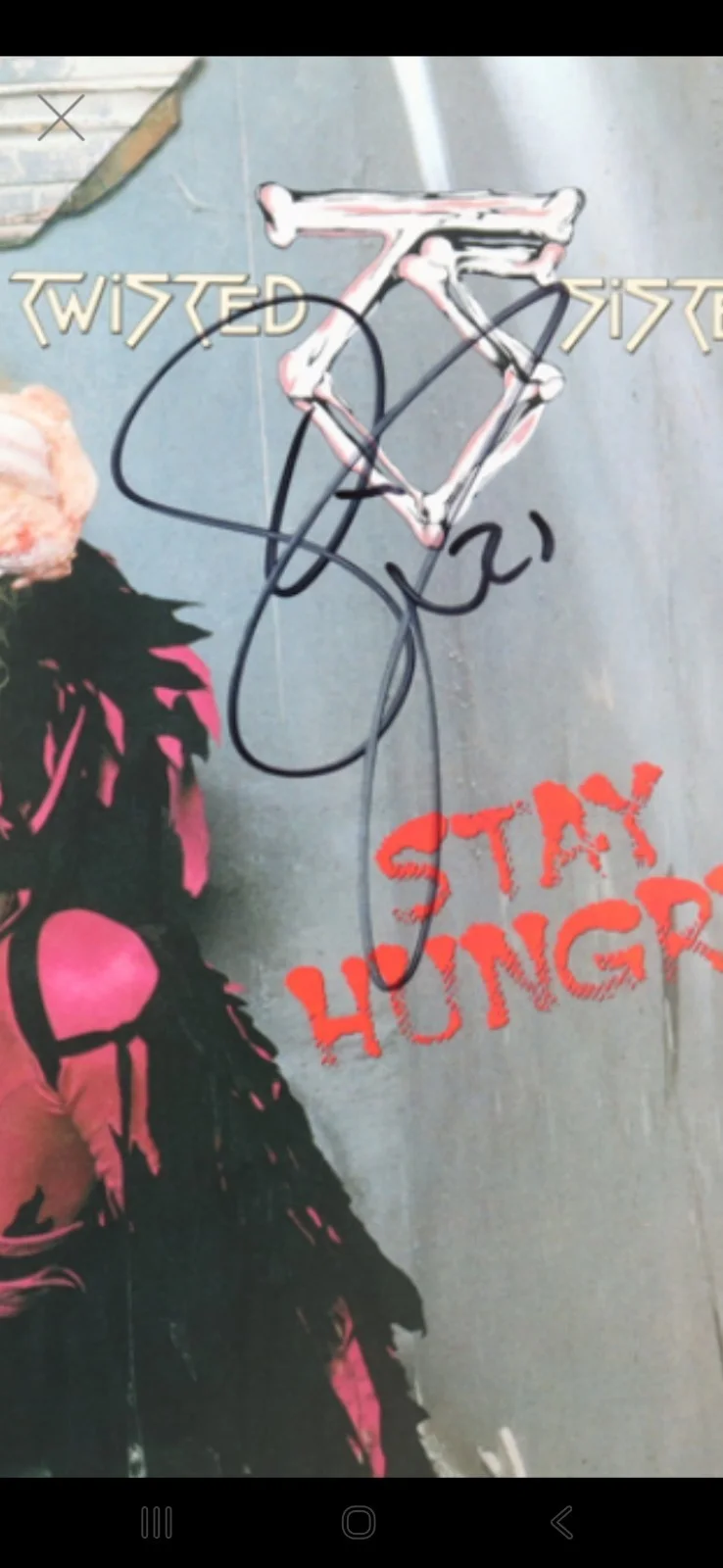 Twisted Sister Dee Snider Signed Stay Hungry Pink Vinyl JSA CERT, изображение 3