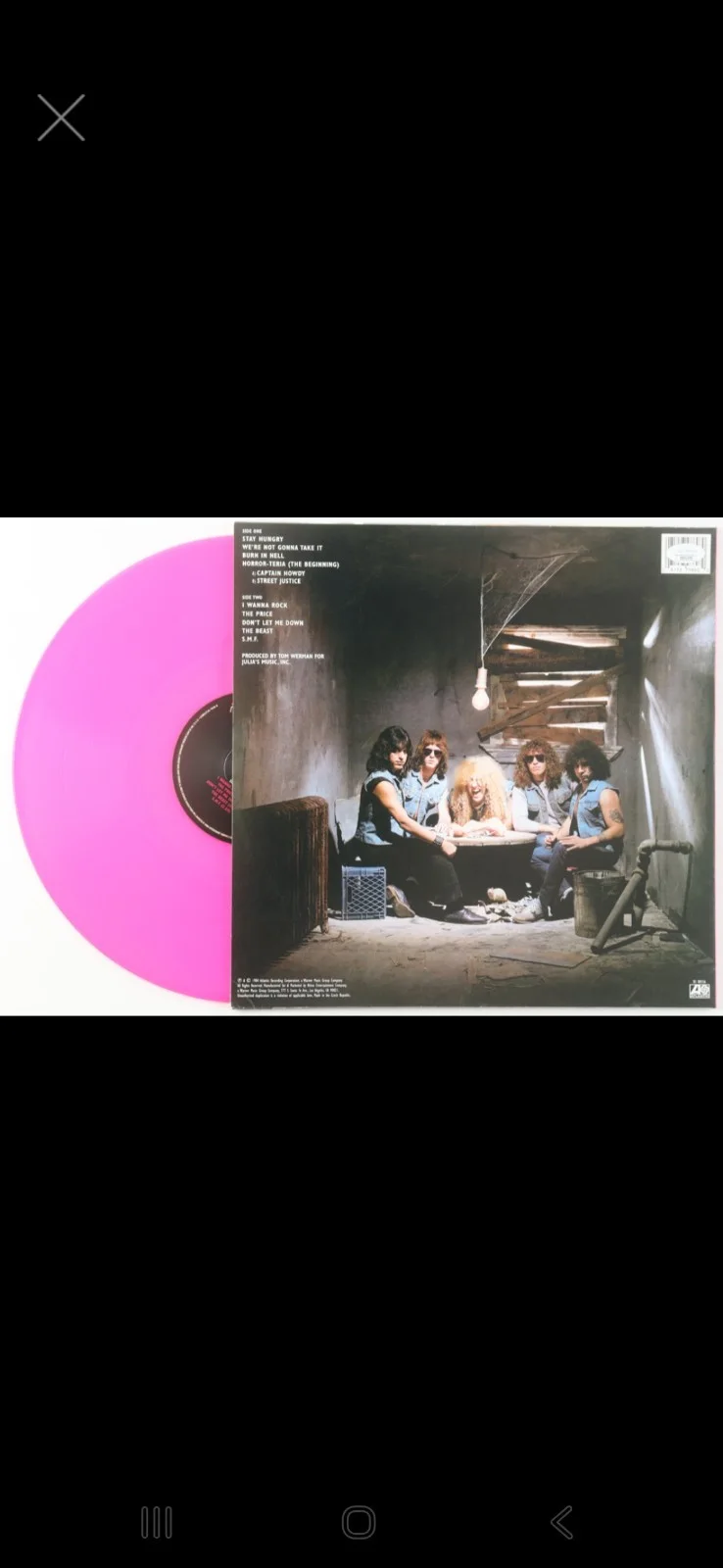 Twisted Sister Dee Snider Signed Stay Hungry Pink Vinyl JSA CERT, изображение 4