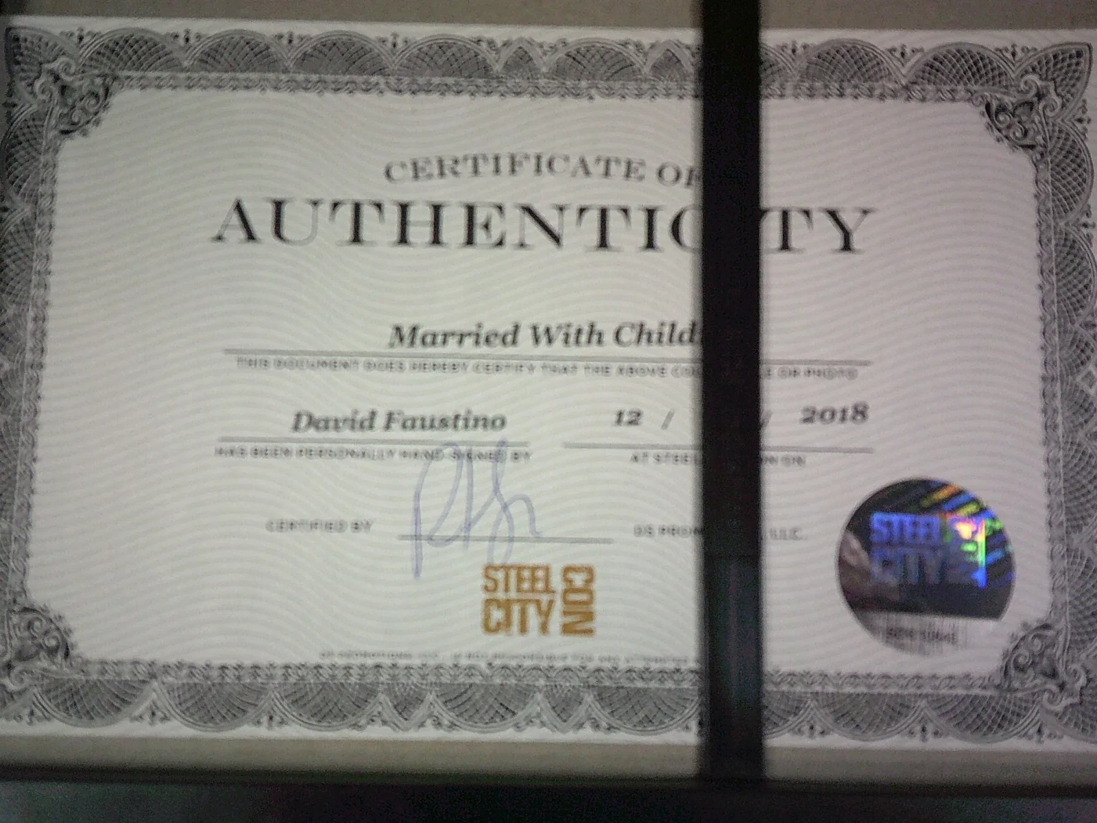 David Faustino — Married With Children: David Faustino Signed (11x17) Print (w/ COA), image 4
