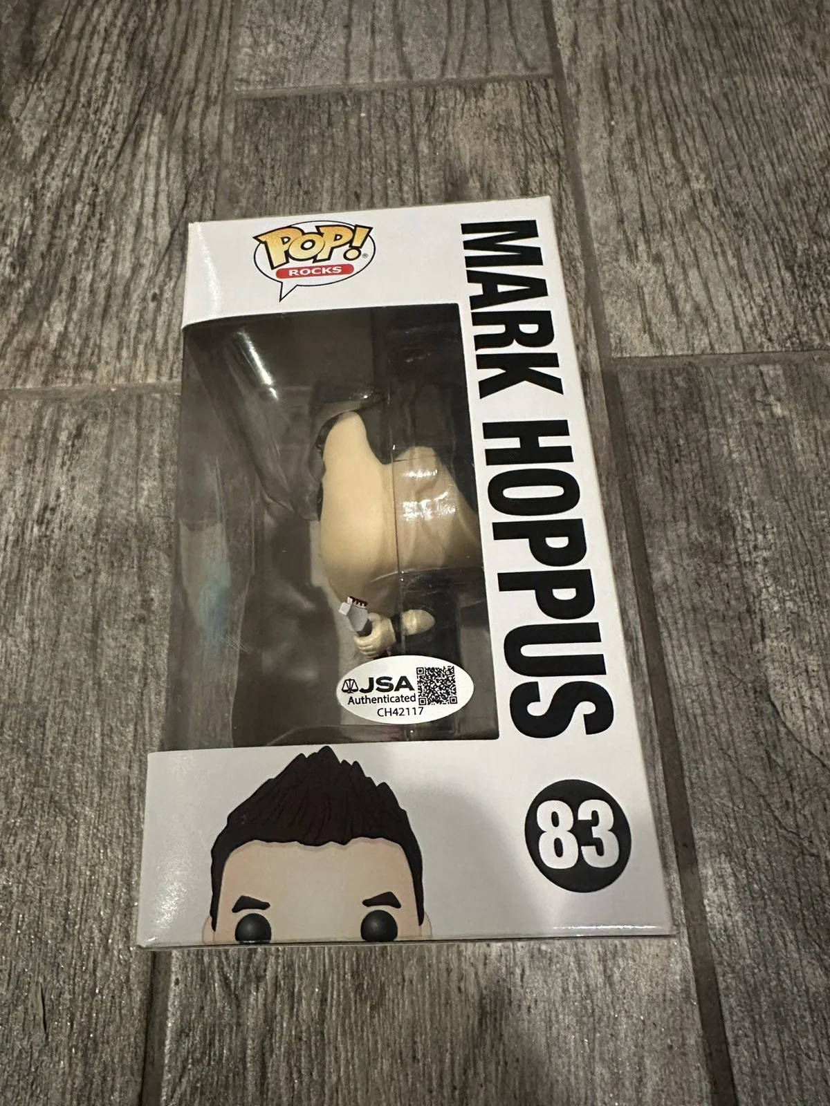 MARK HOPPUS SIGNED BLINK-182 FUNKO POP JSA COA AUTOGRAPHED GUITARIST ROCKS 83, image 3