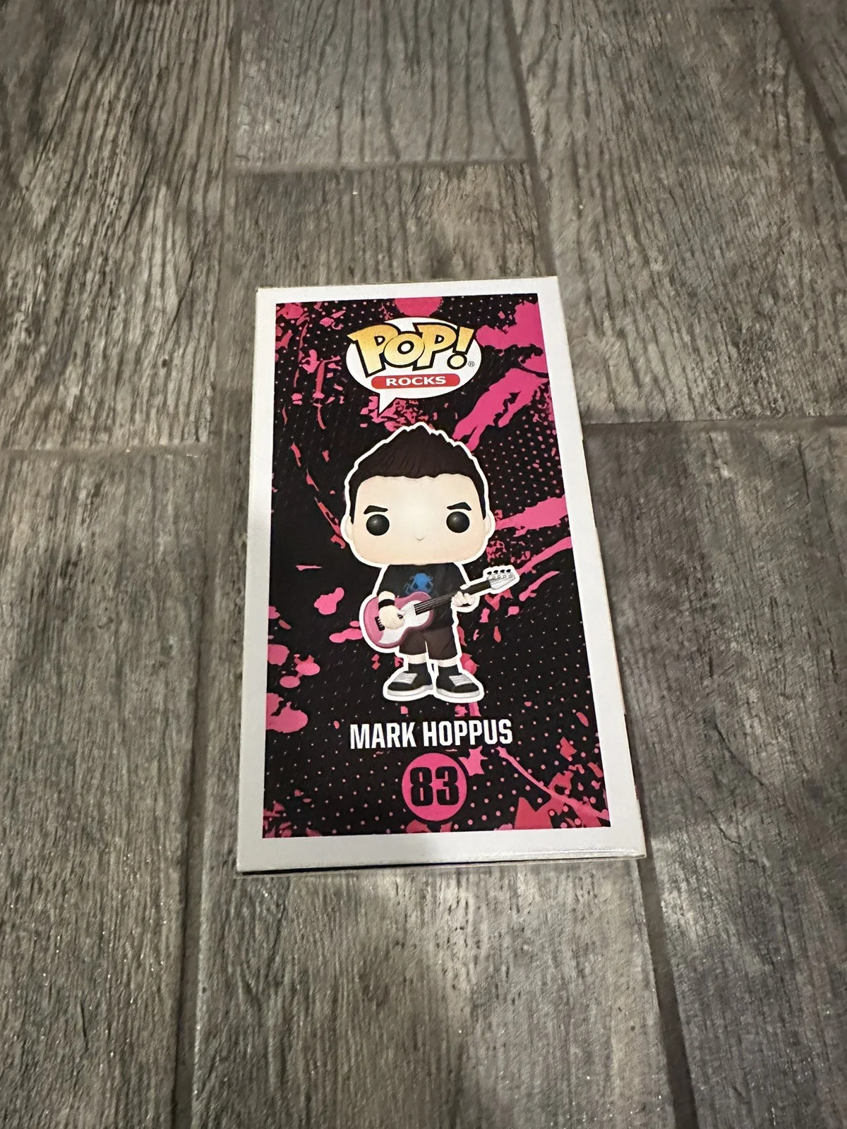MARK HOPPUS SIGNED BLINK-182 FUNKO POP JSA COA AUTOGRAPHED GUITARIST ROCKS 83, image 4