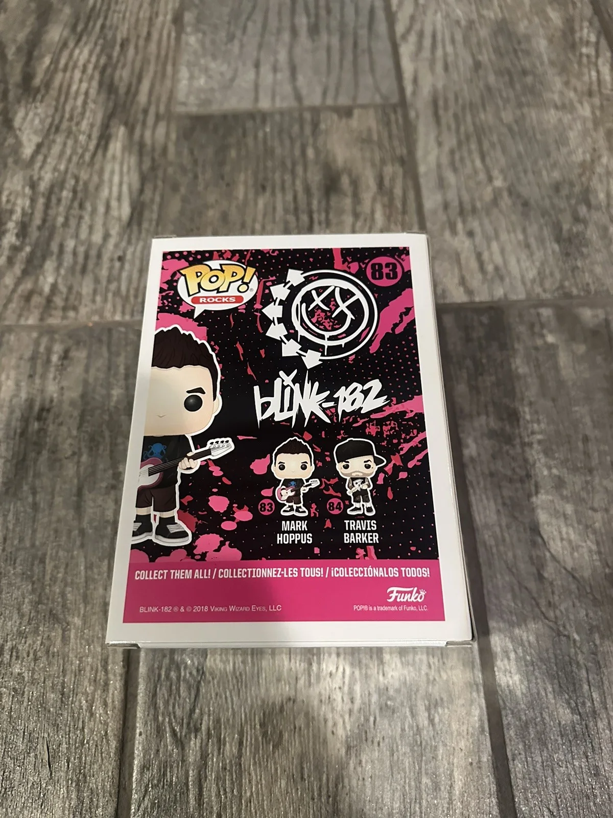 MARK HOPPUS SIGNED BLINK-182 FUNKO POP JSA COA AUTOGRAPHED GUITARIST ROCKS 83, image 5