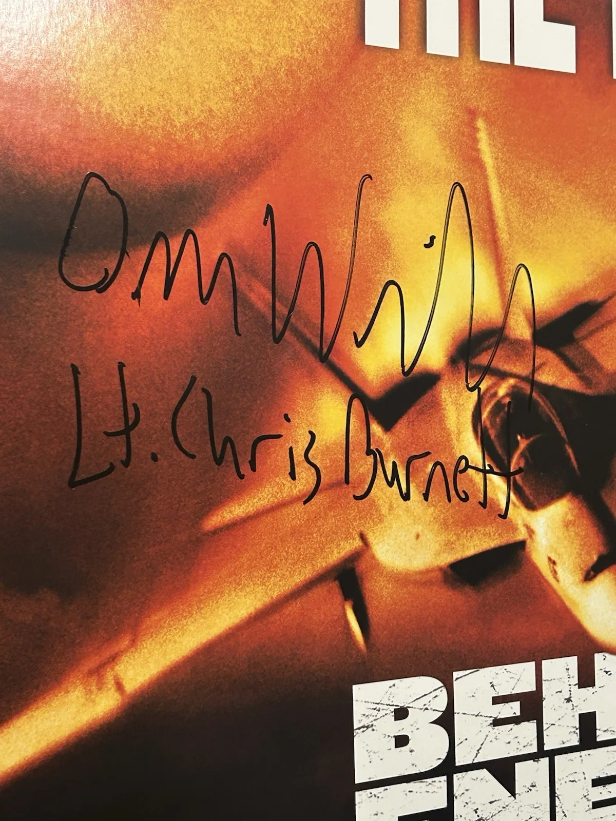 Owen Wilson — Behind Enemy Lines Original DS Poster Signed Inscribed by Owen Wilson SWAU, изображение 2