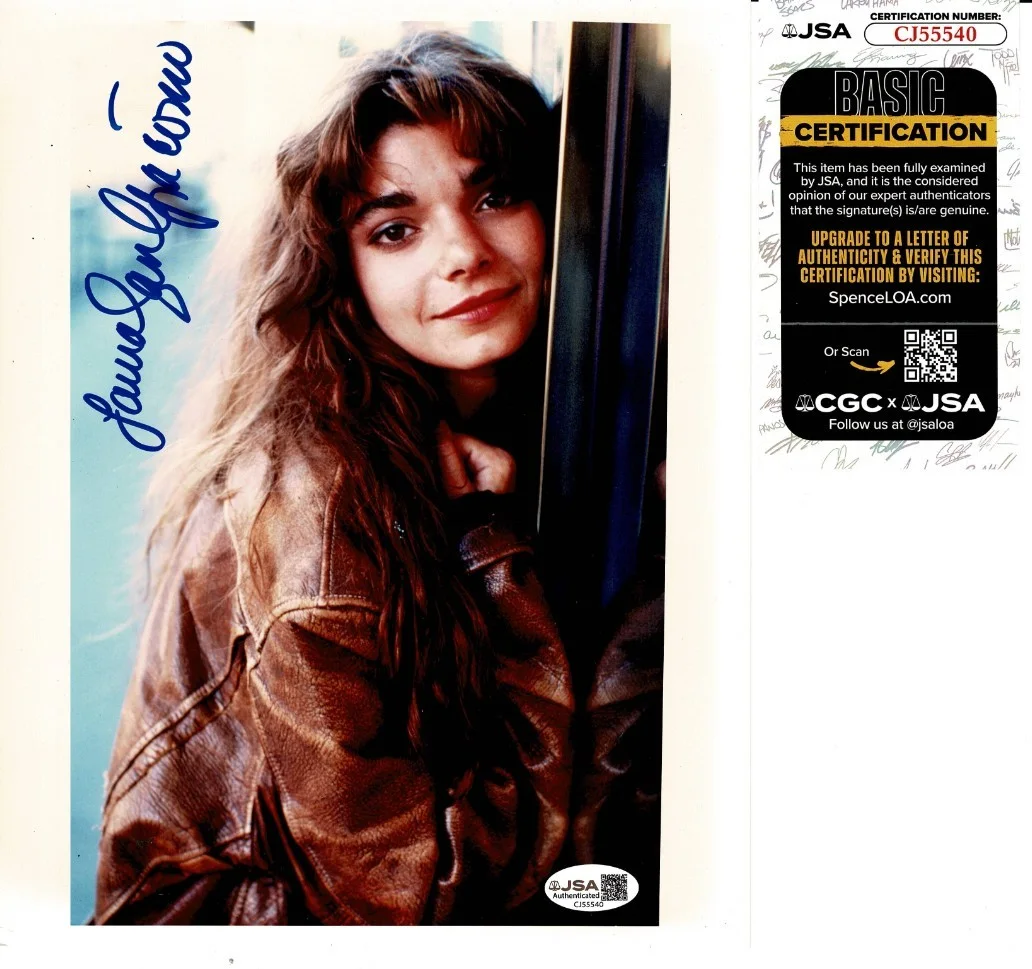 LAURA SAN GIACOMO — LAURA SAN GIACOMO SIGNED 8X10 PHOTO #2 QUIGLEY DOWN UNDER, JUST SHOOT ME JSA COA
