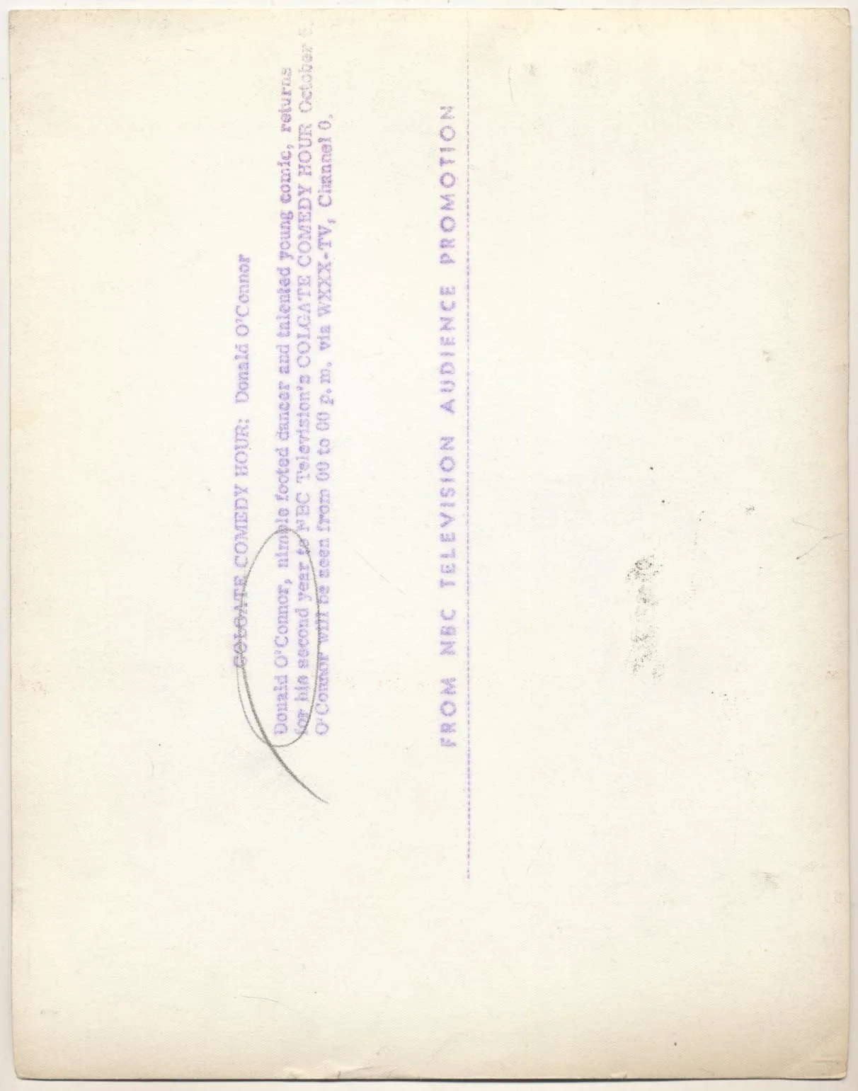 OConnor, Donald (JSA LOA) Signed 8 x 10 9.5 720669, image 2