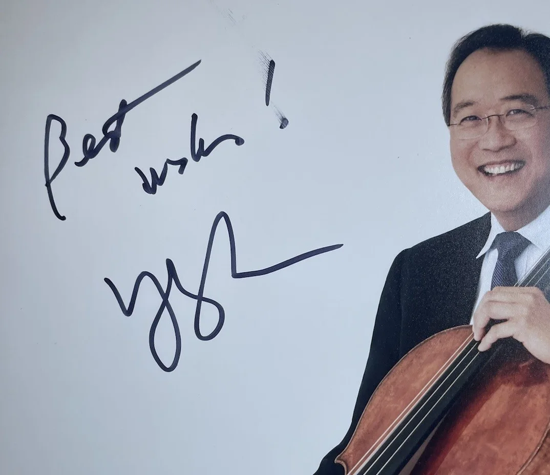 Yo Yo Ma Authentic Hand Signed 8x10 Photo Autograph Musician Cellist, изображение 2
