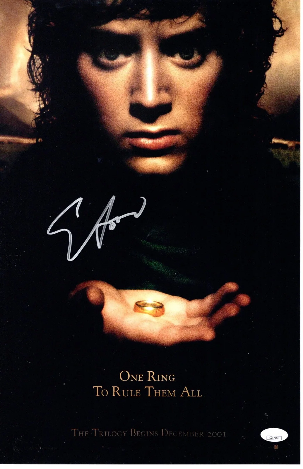 Elijah Wood — Elijah Wood signed 11x17 Poster Frodo Baggins The Lord of the Rings JSA