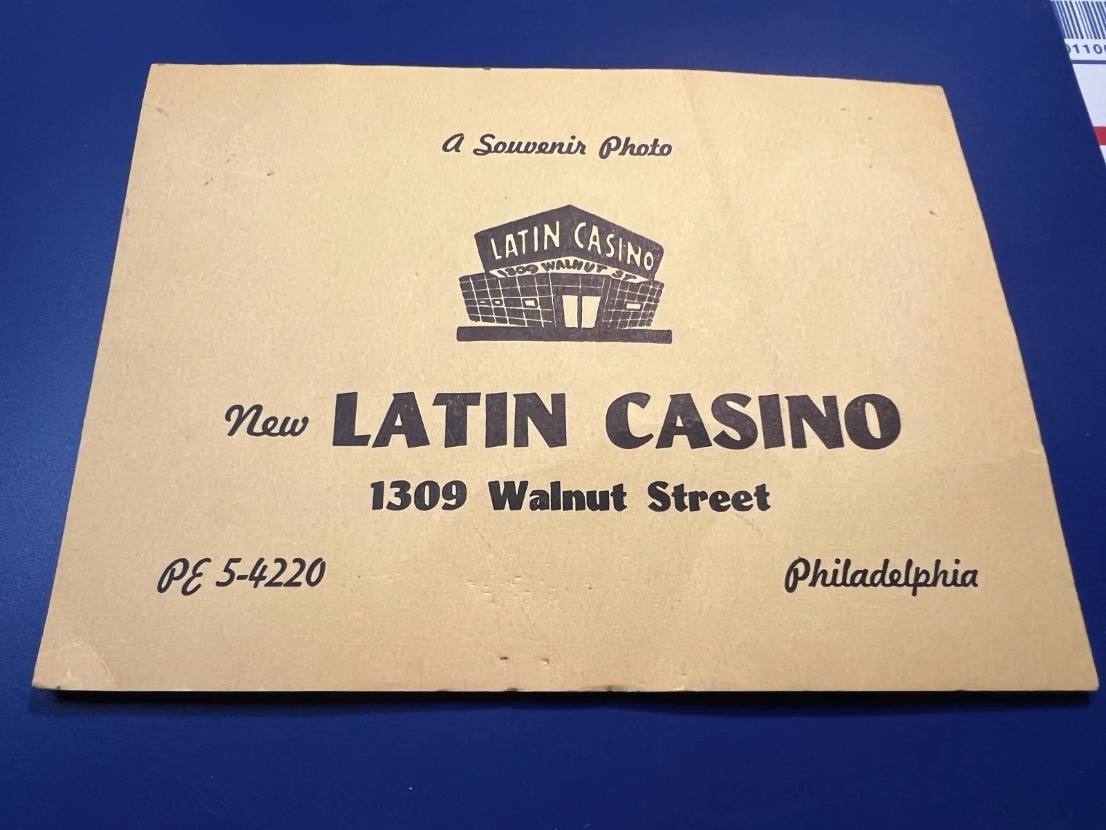 Don Cornell — Don Cornell Autographed Latin Casino Folder with Group Souvenir Photo, изображение 4
