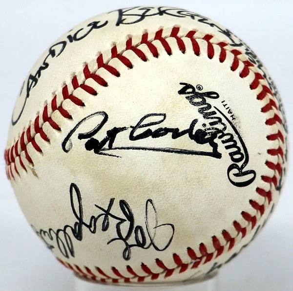 Murphy Brown TV Show Signed Baseball (7 sigs) 9 716818, image 4