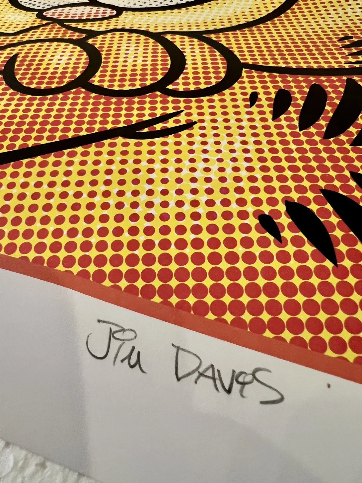 Jim Davis — Garfield Print - Jim Davis Autograph - 1091/1200, image 3