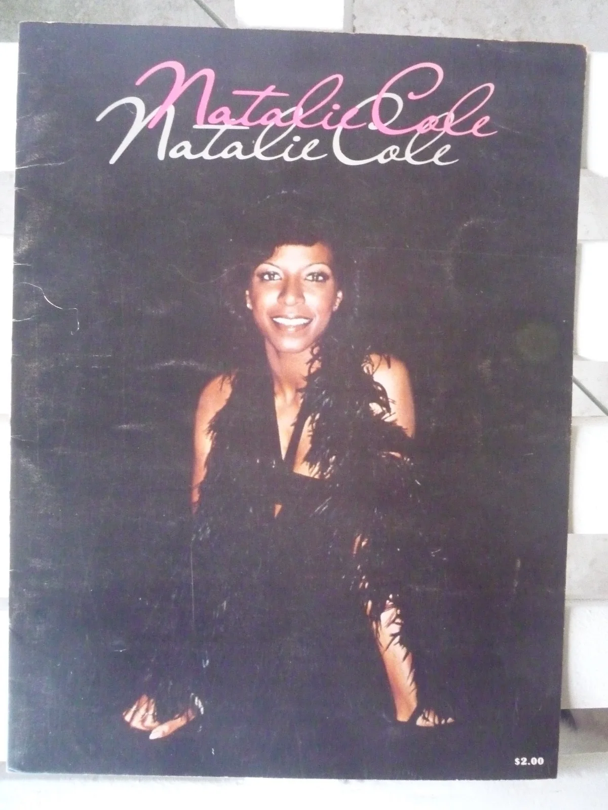 2- Rare NATALIE COLE: Hand-Signed photo "John" & 1976 Fan Club Souvenir Program, image 3