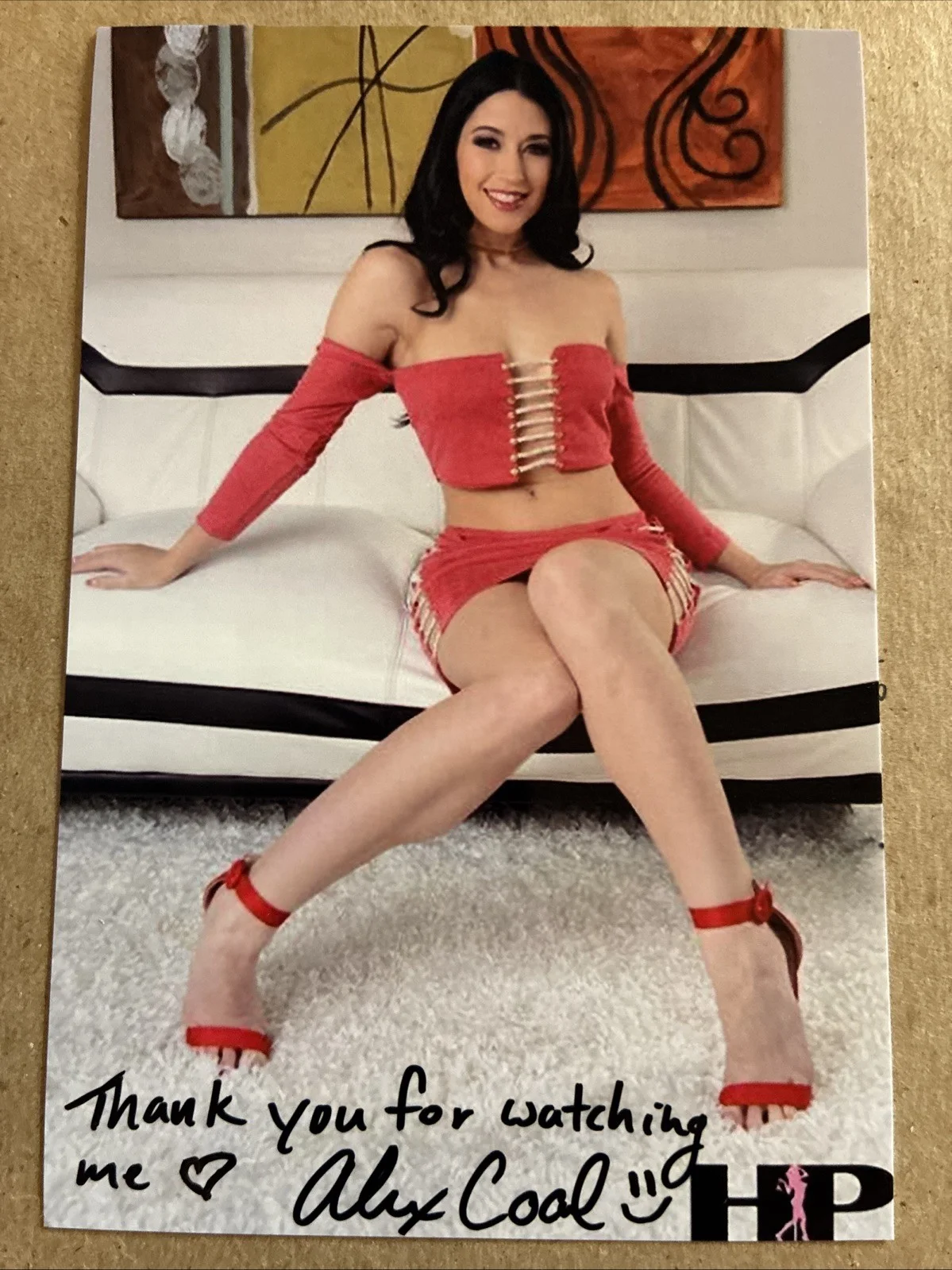 Alex Coal — Alex Coal Authentic Hand Signed Autographed 4x6 Photo Adult Star