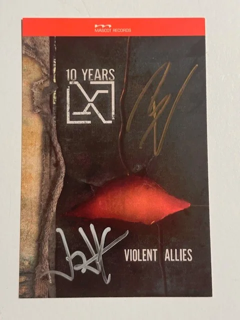 10 Years - Violent Allies Autographed Signed CD, image 2