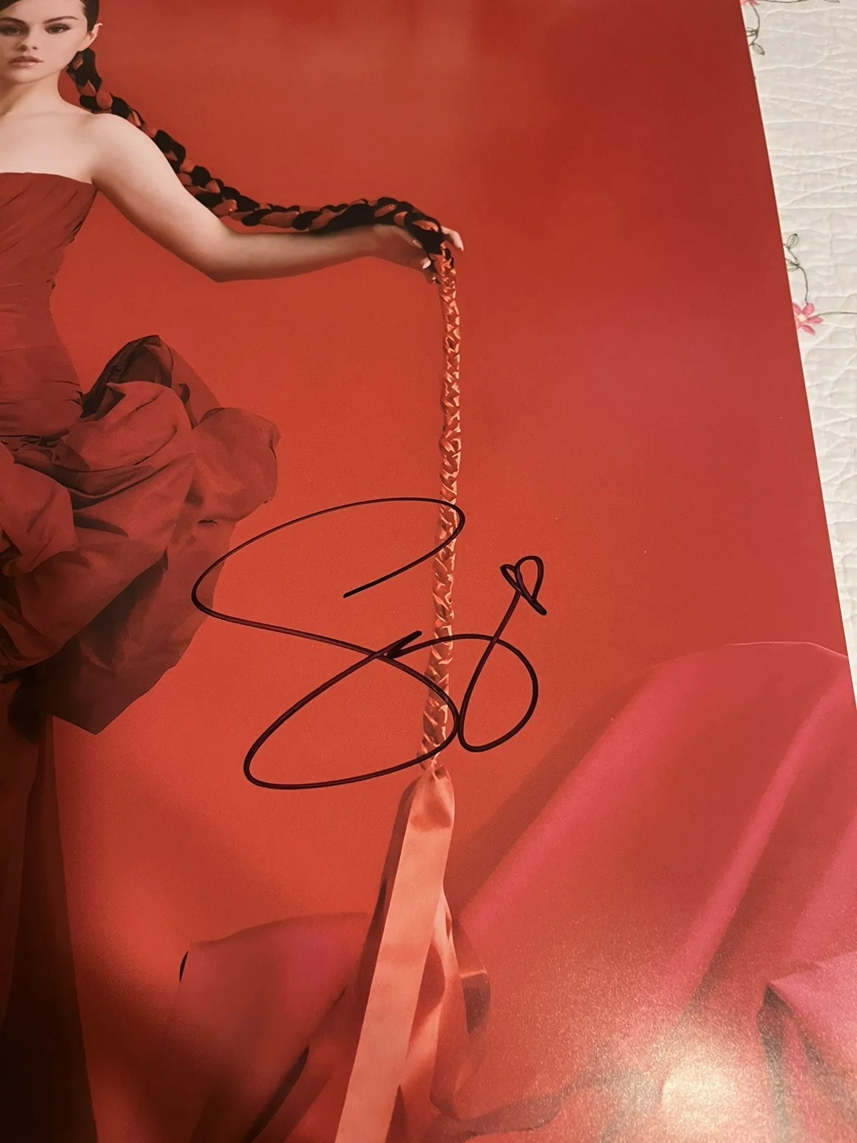 Selena Gomez signed poster (estimated 24 by 36), image 3