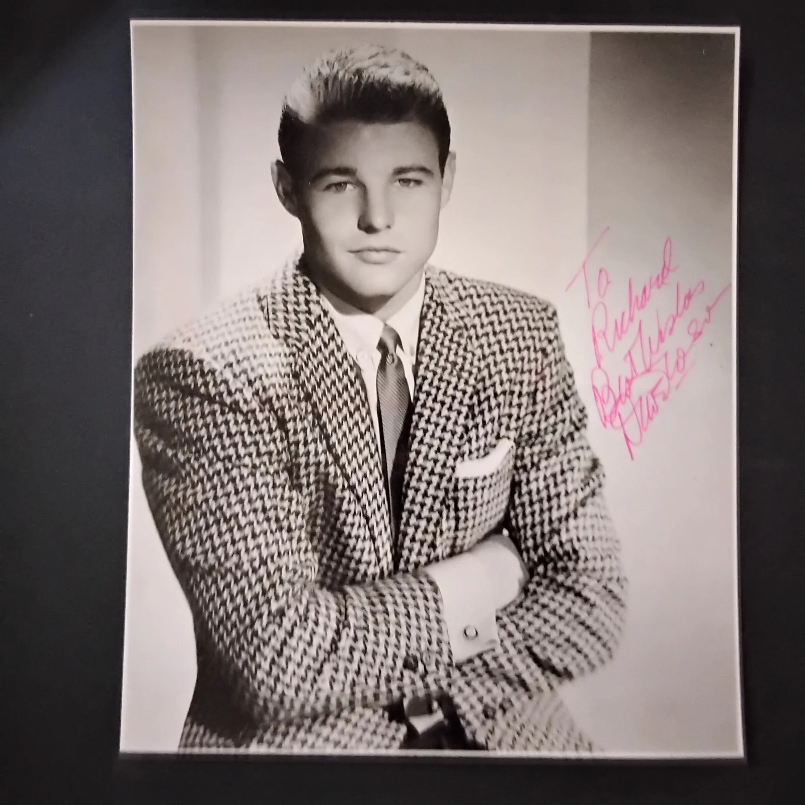 David Nelson Signed Photo Movie TV Actor Ozzie & Harriett Peyton Place Cry Baby, image 2