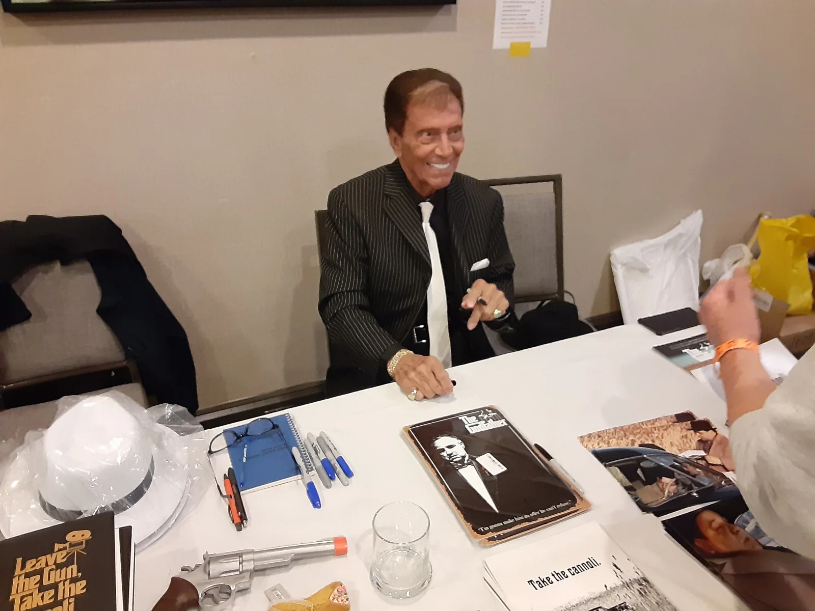 John Martino — Godfather John Martino Paulie signed 8x10 Leave The Gun Take the Cannolis JSA, image 2