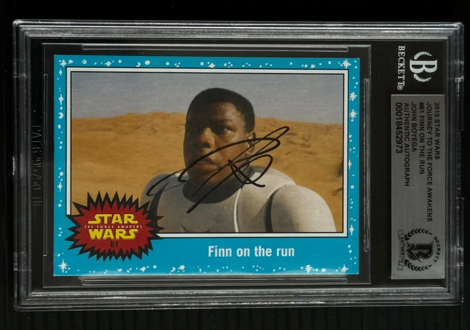 Adam Driver — Lot 6 Star Wars TFA SIGNED Auto Cards Adam Driver Daisy Ridley Boyega Isaac BAS, изображение 4