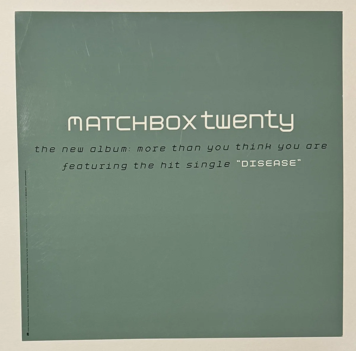 MATCHBOX TWENTY signed album cover slick THOMAS, GAYNOR, изображение 2