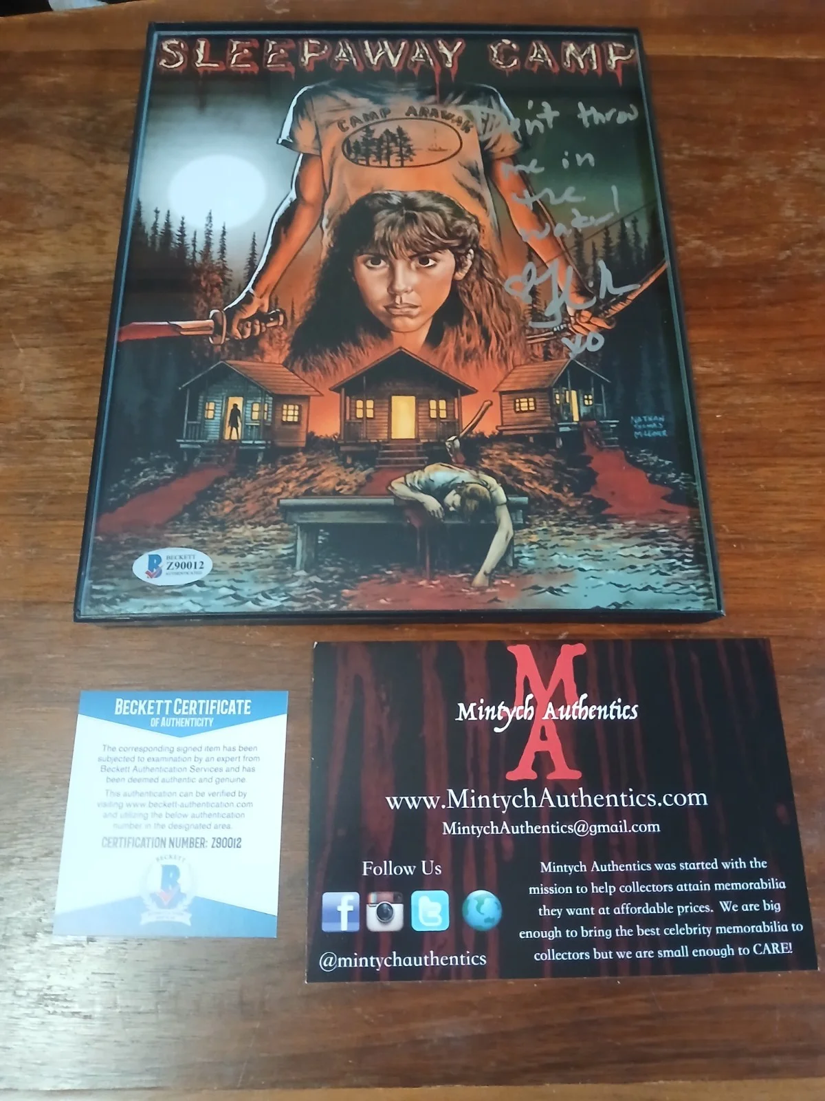 Felissa Rose "Sleepaway Camp" Autographed 8x10 Beckett COA In Frame!, изображение 2