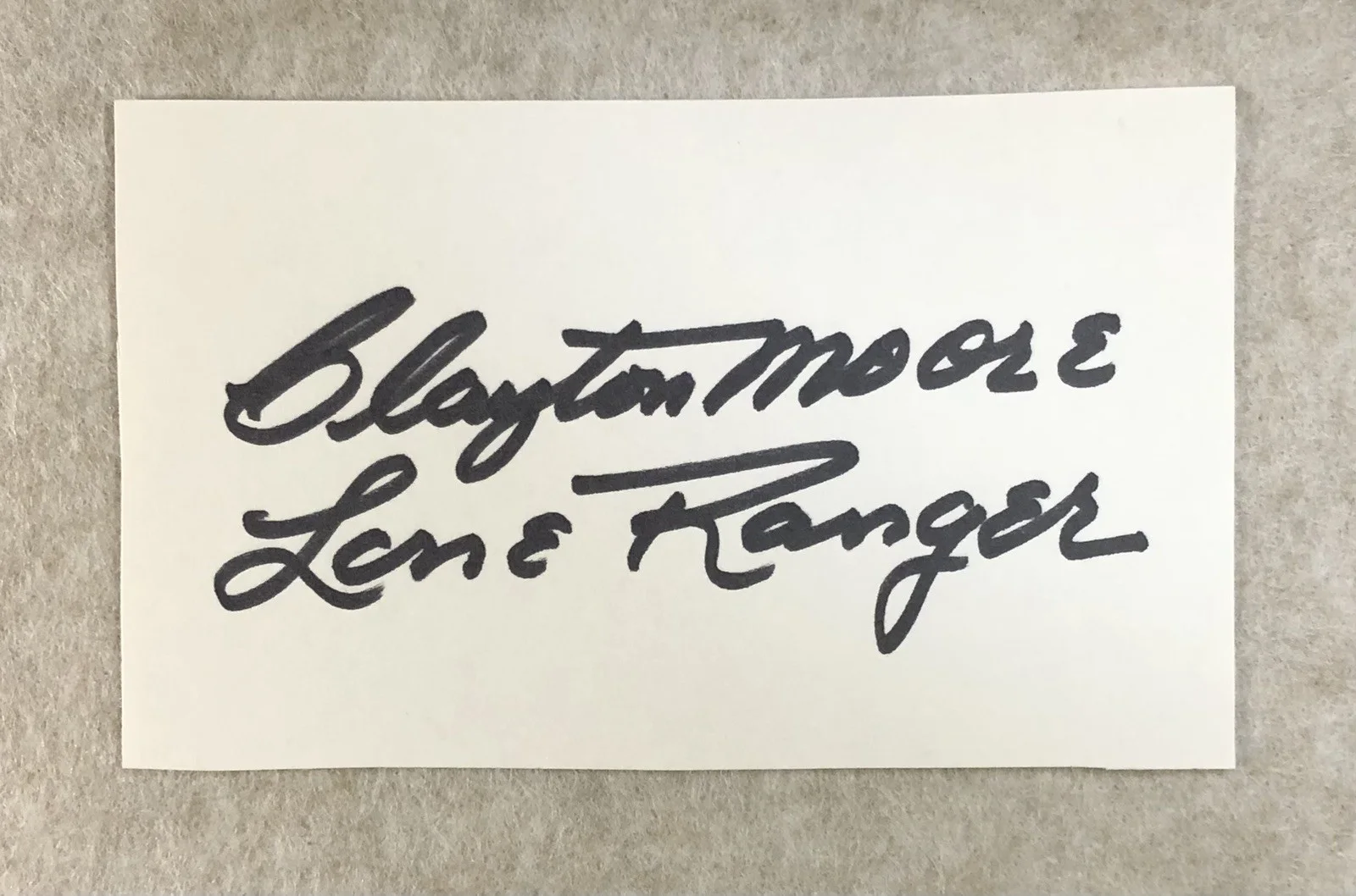 Clayton Moore — Clayton Moore The Lone Ranger Signed Autograph & Photo w/ Jay Silverheels Tonto, изображение 4