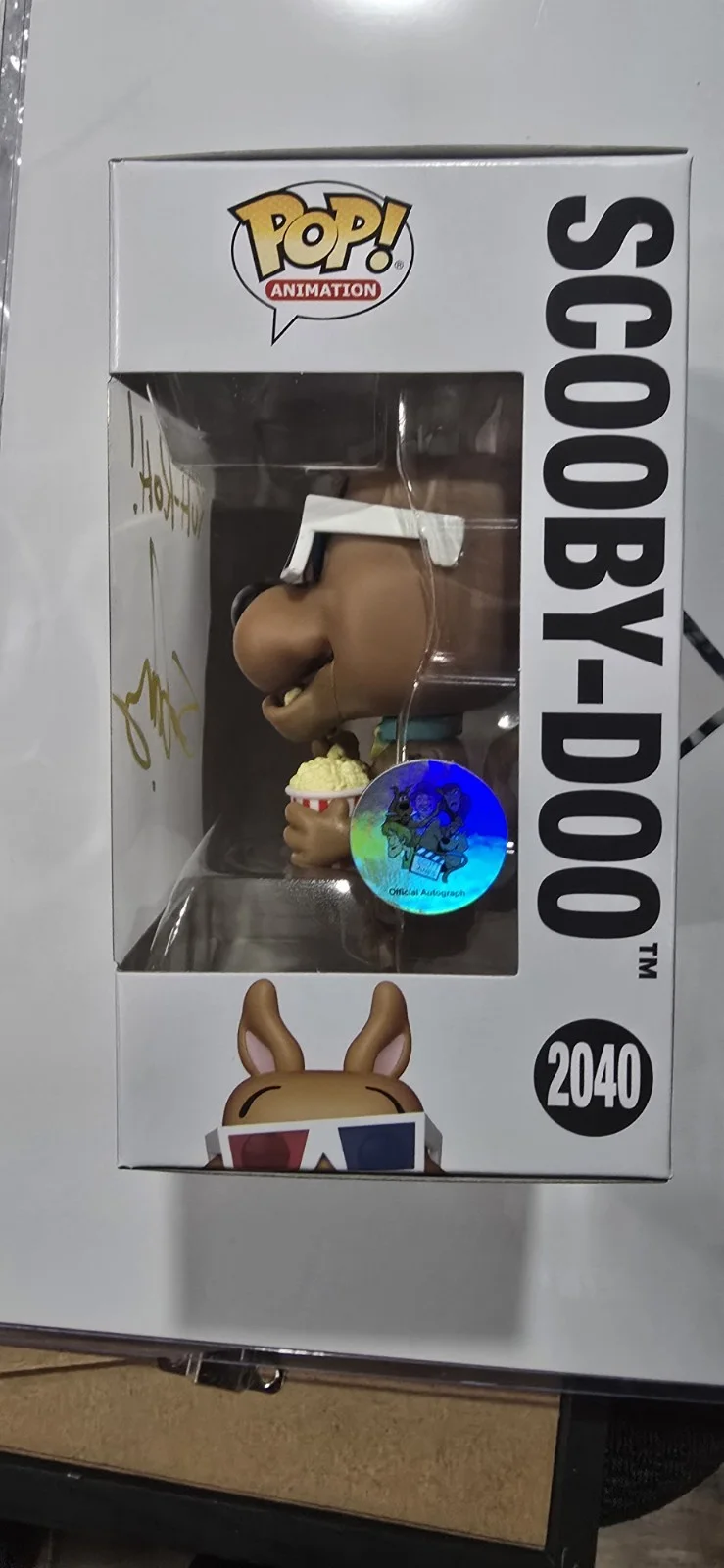 Scott Innes — Funko Pop Scooby Doo #2040 Signed by Voice Actor Scott Innes Autograph COA, image 2