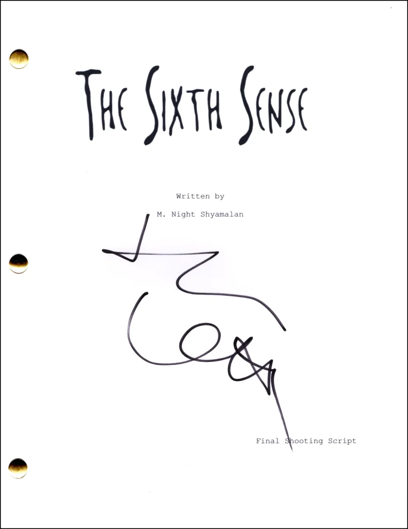 Toni Collette — Toni Collette Signed Autograph The Sixth Sense Full Movie Script Screenplay