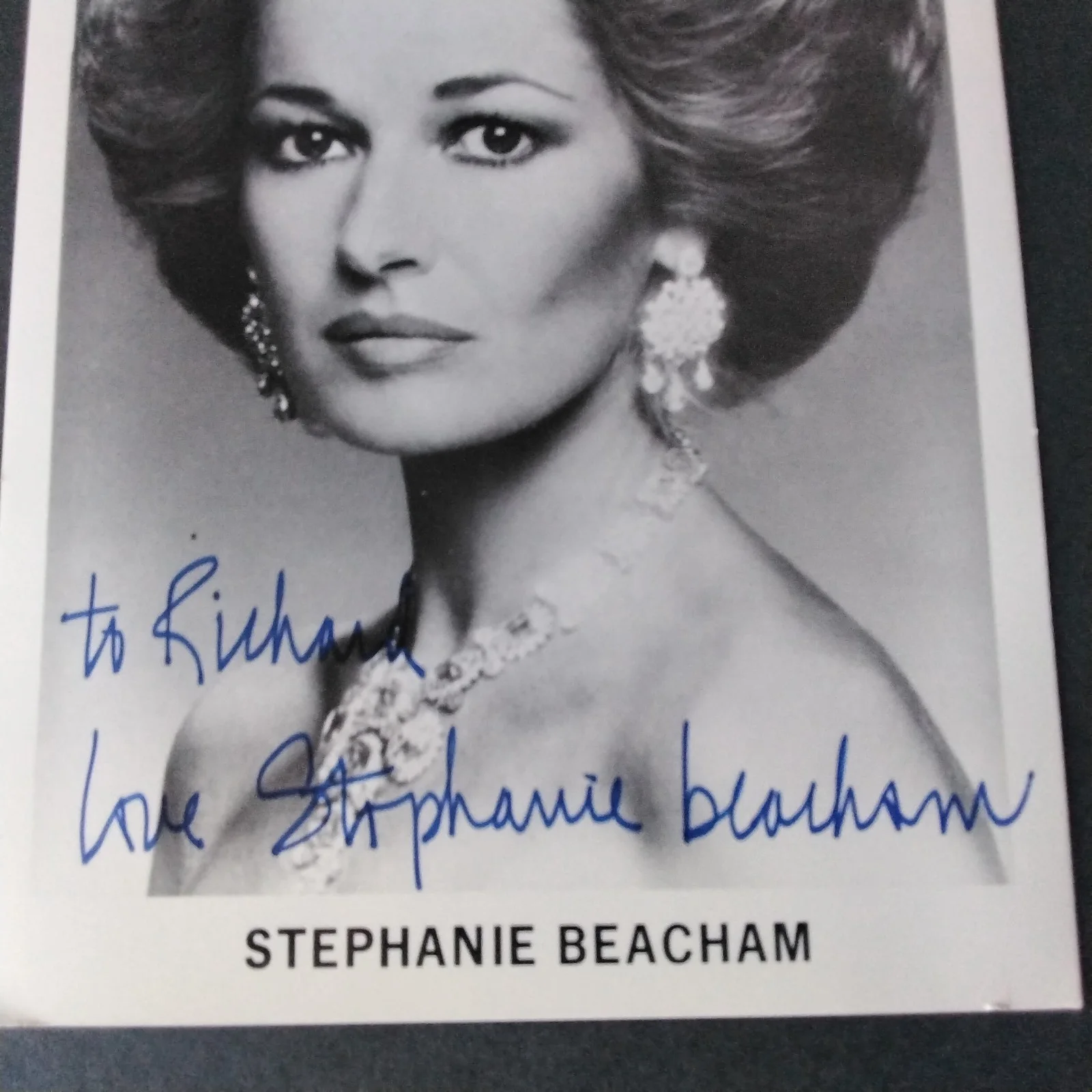 Stephanie Beacham SIGNED 5x7 Photo Movie TV Actress Dynasty The Colbys Dracula, изображение 4