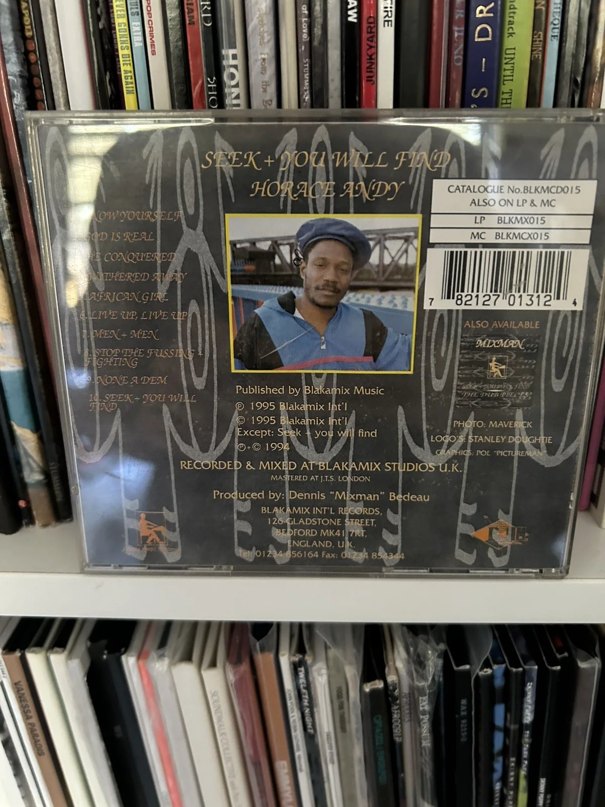 Signed Horace Andy CD Seek + You Will Find, Signed Cover, Reggae Massive Attack, image 2