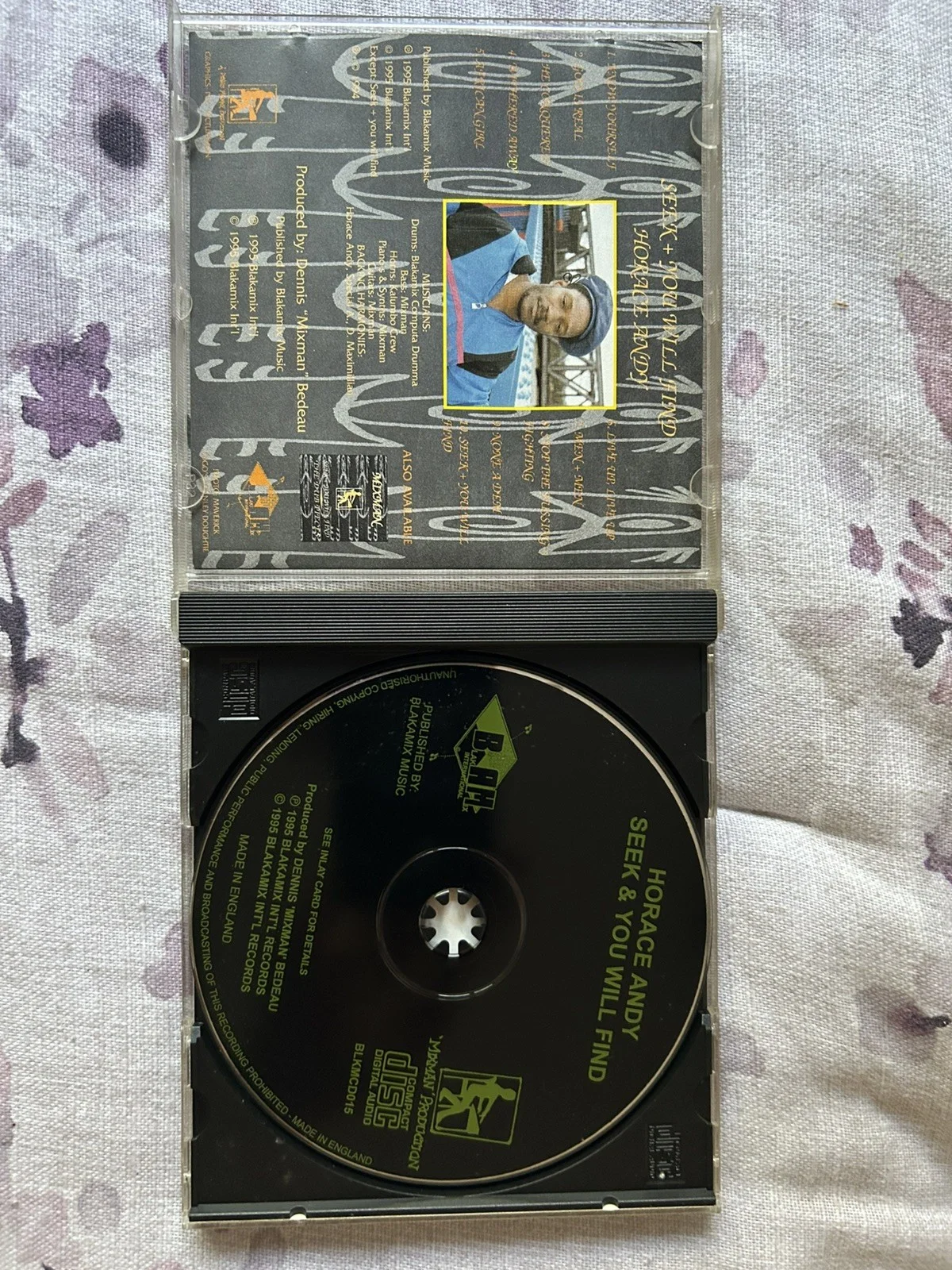 Signed Horace Andy CD Seek + You Will Find, Signed Cover, Reggae Massive Attack, image 3